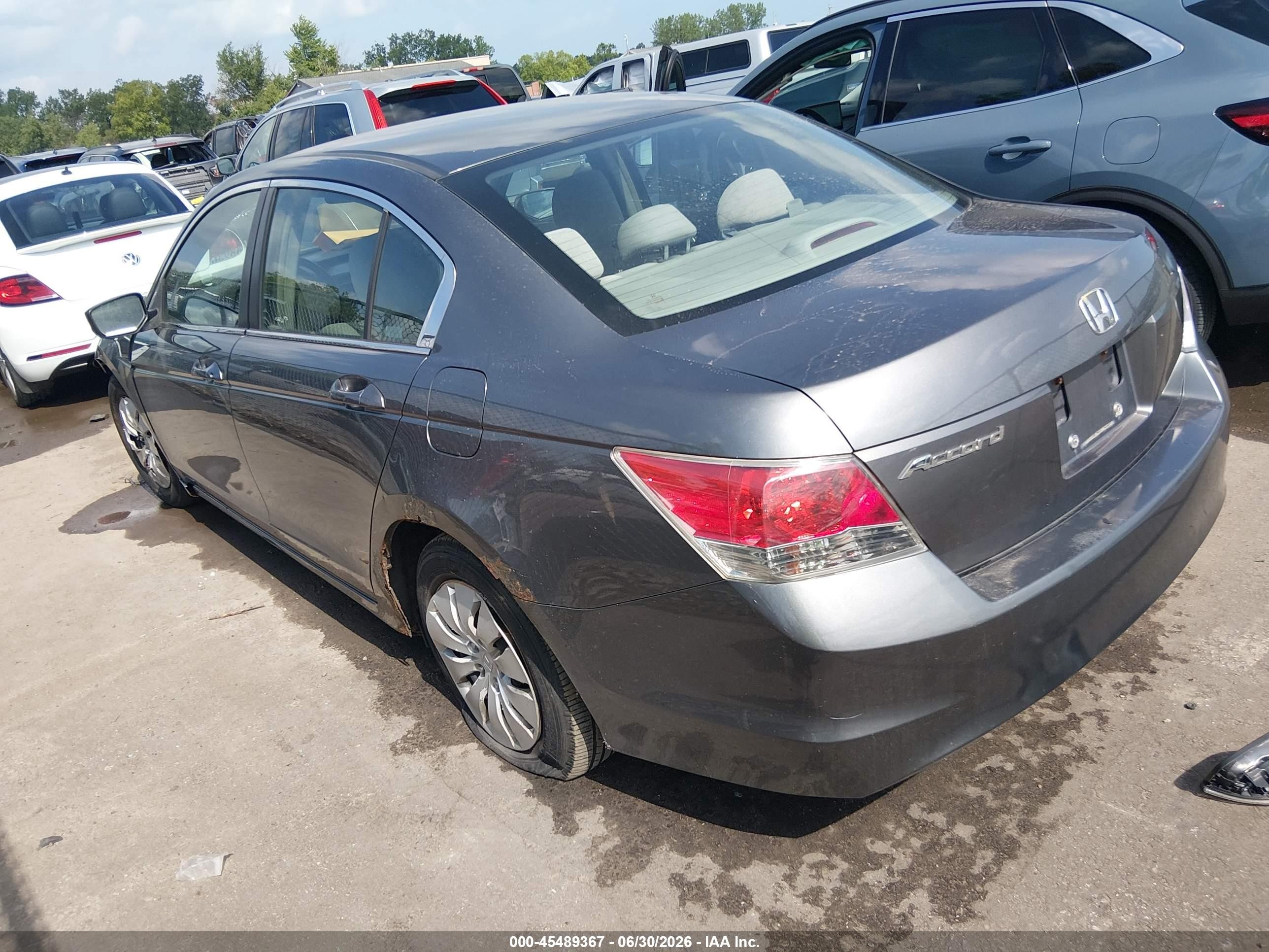 2009 Honda Accord 2.4 Lx Серый vin: 1HGCP26319A052882