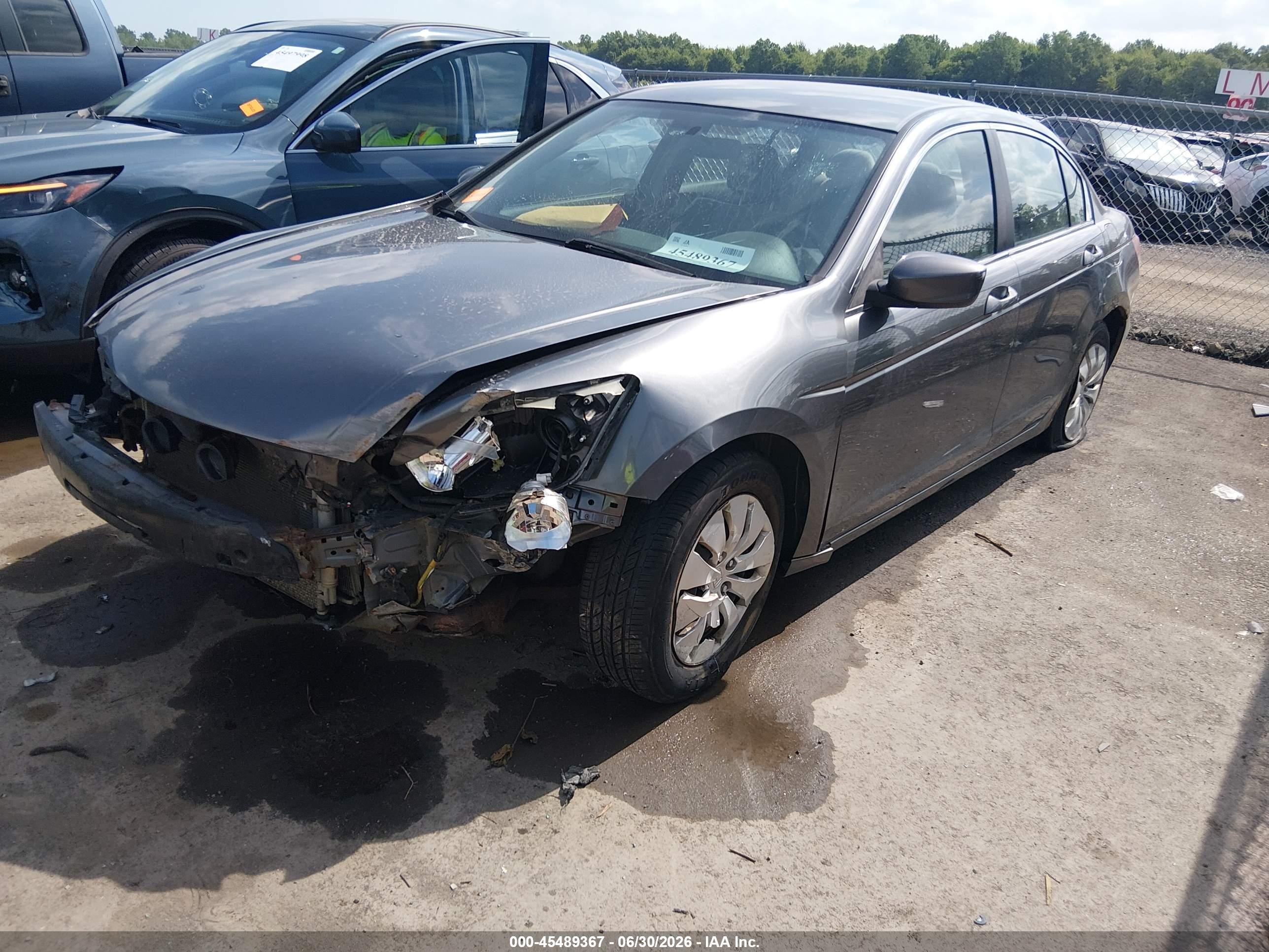 2009 Honda Accord 2.4 Lx Серый vin: 1HGCP26319A052882