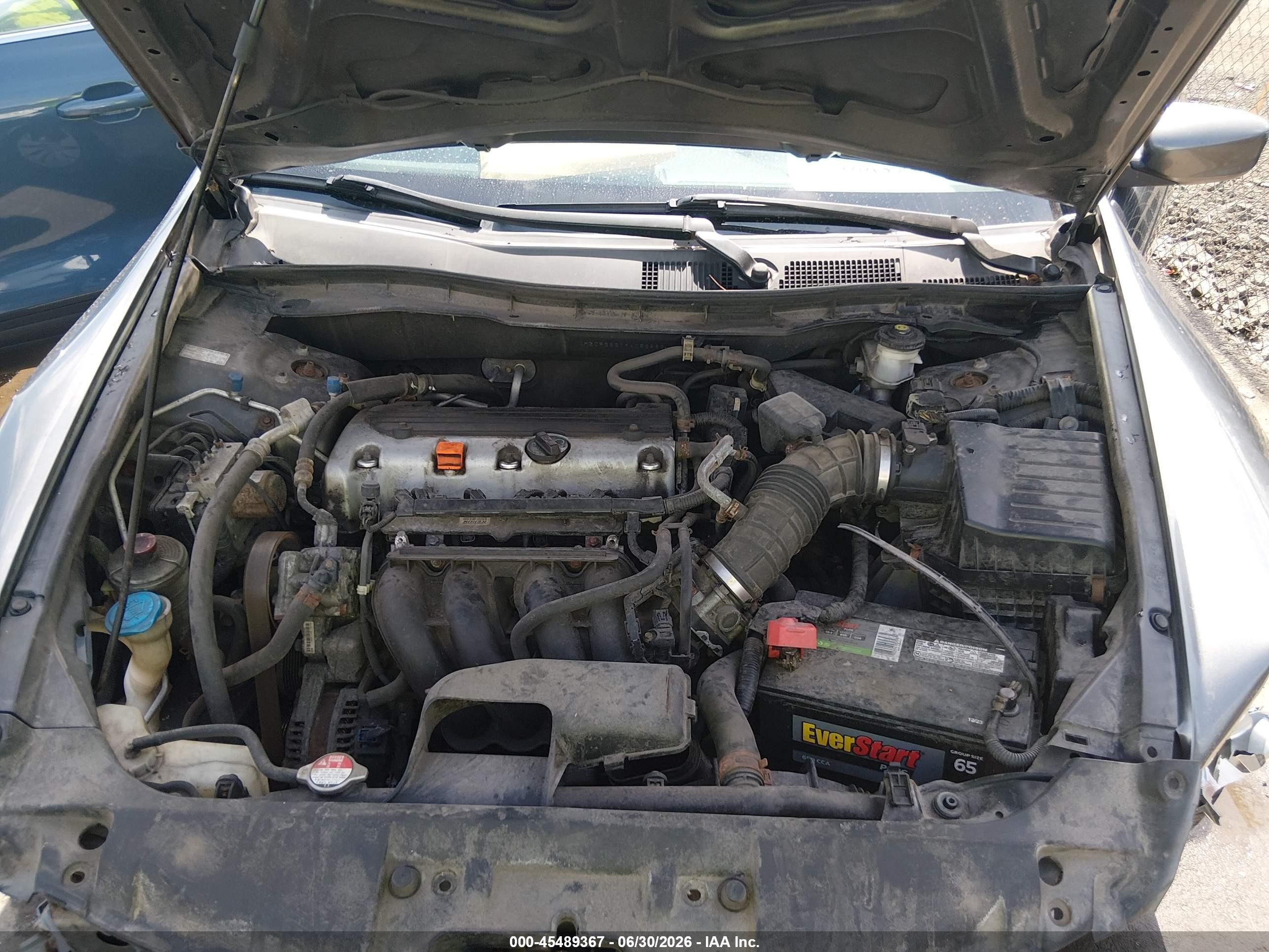 2009 Honda Accord 2.4 Lx Серый vin: 1HGCP26319A052882
