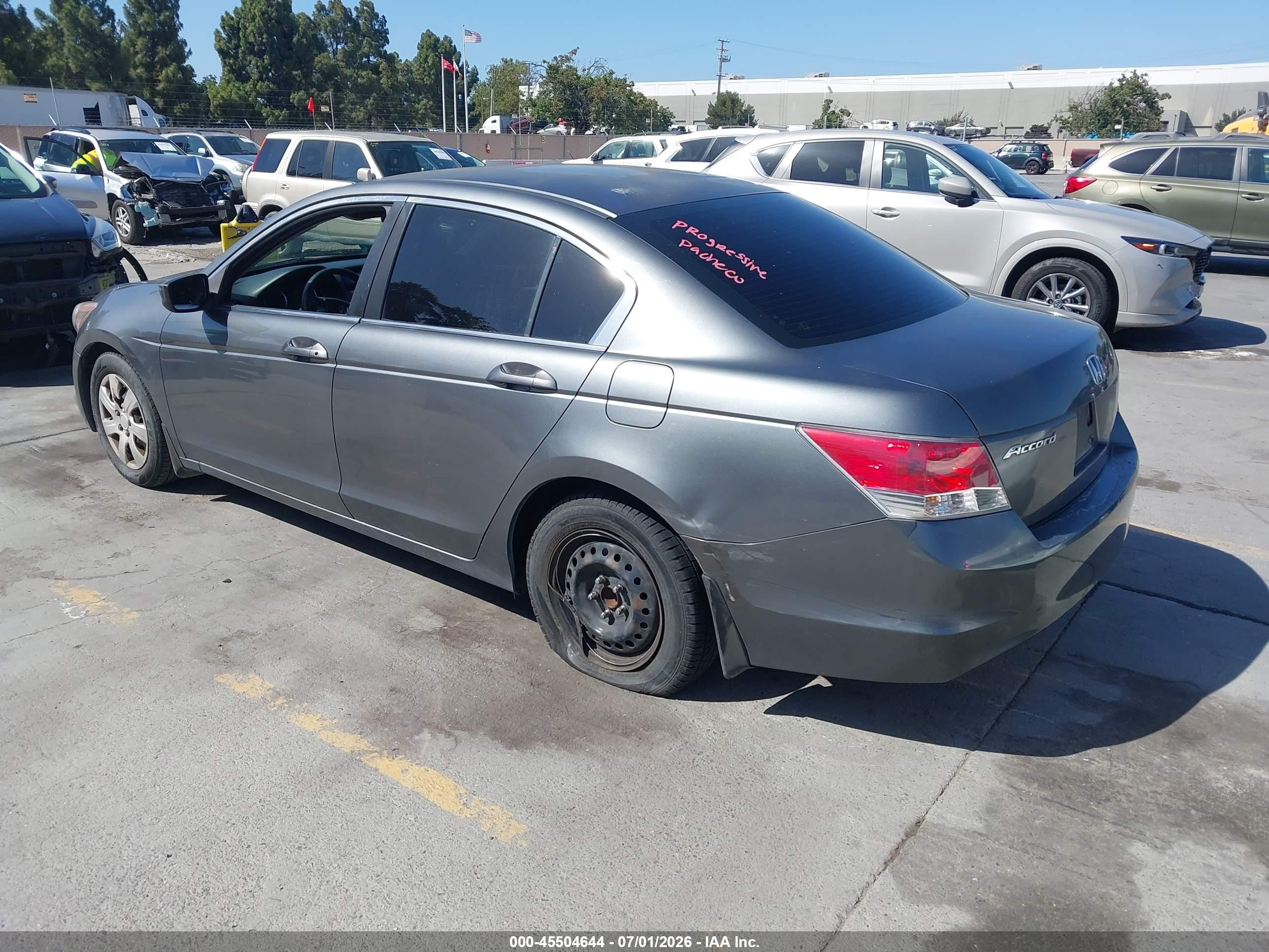 2009 Honda Accord 2.4 Lx Gray vin: 1HGCP26319A077149