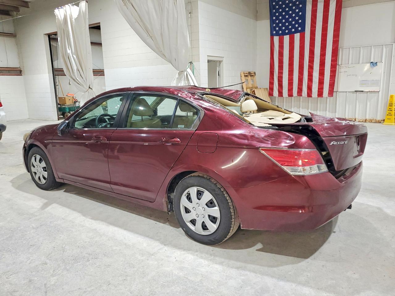 2009 Honda Accord Lx Burgundy vin: 1HGCP26319A107315