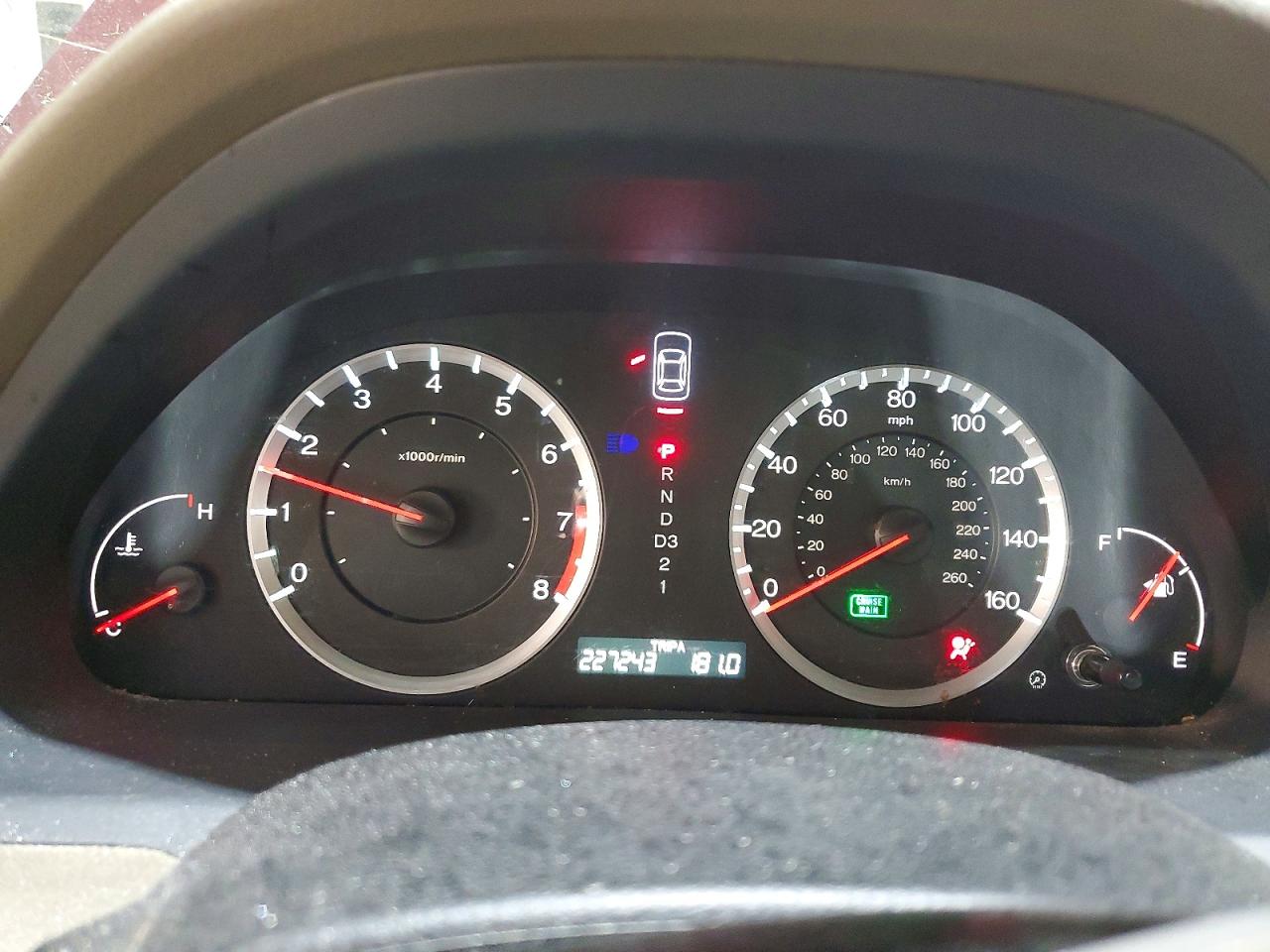 2009 Honda Accord Lx Burgundy vin: 1HGCP26319A107315