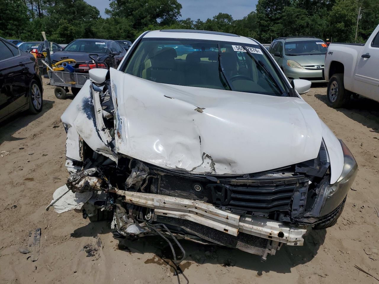 2009 Honda Accord Lx White vin: 1HGCP26319A114815