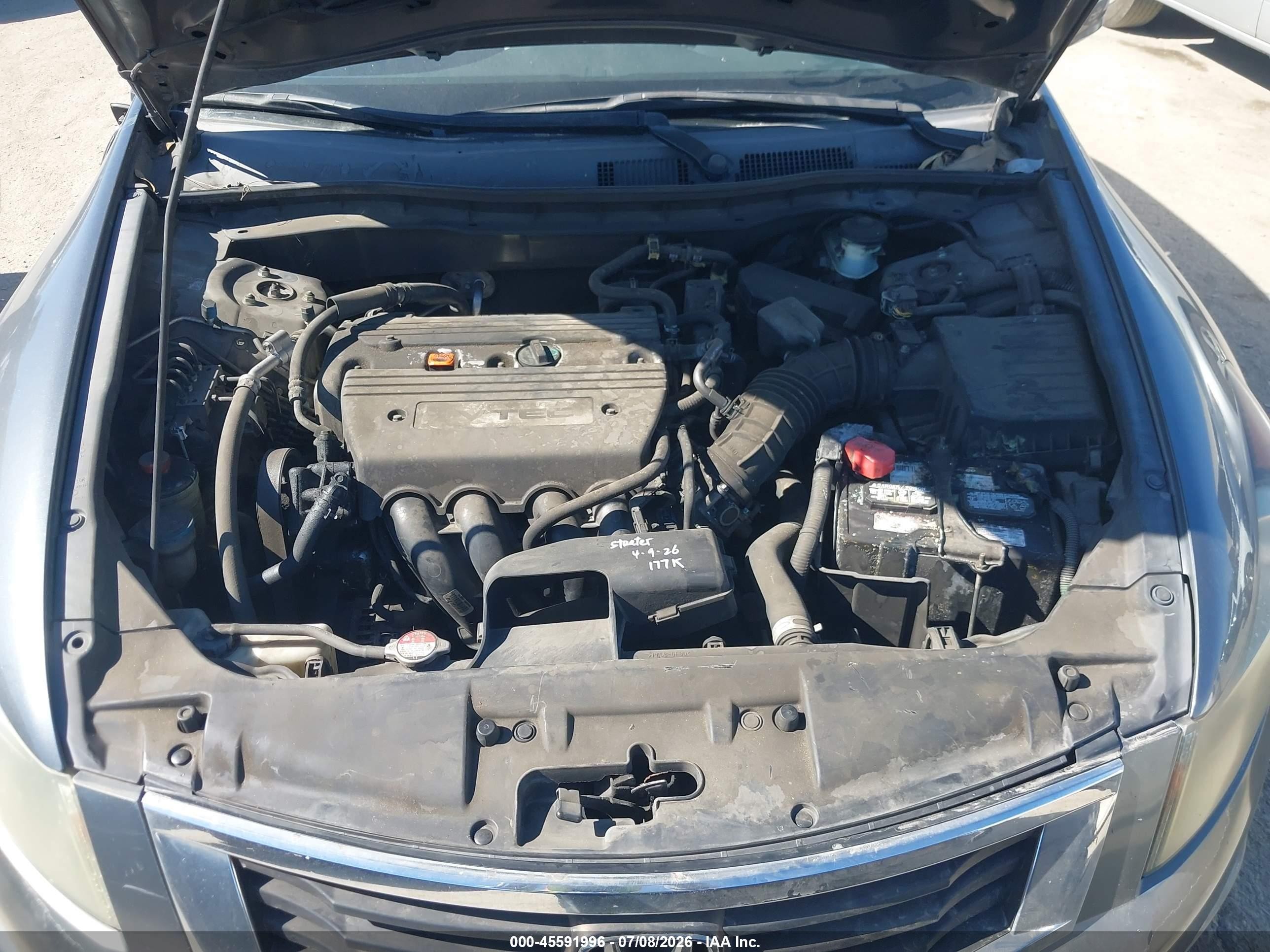 2009 Honda Accord 2.4 Lx Gray vin: 1HGCP26319A157003