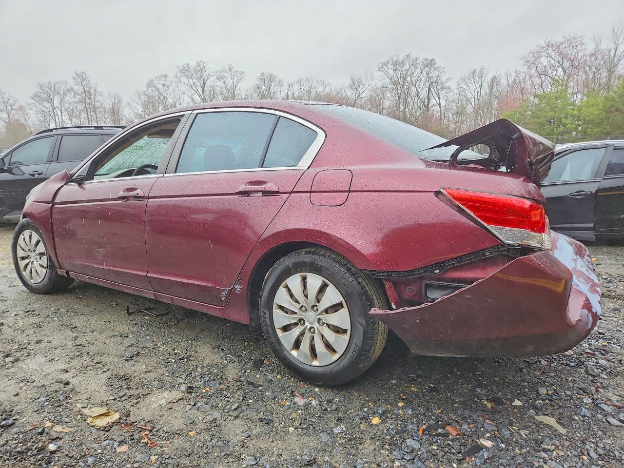 2009 Honda Accord Lx Burgundy vin: 1HGCP26319A160063