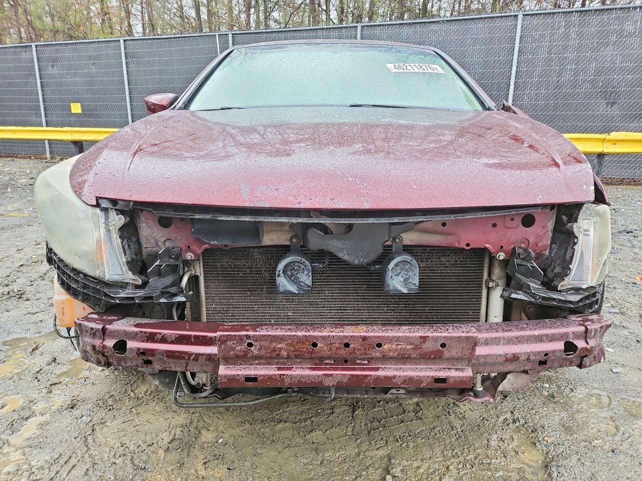 2009 Honda Accord Lx Burgundy vin: 1HGCP26319A160063