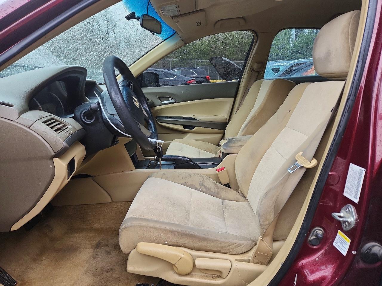 2009 Honda Accord Lx Burgundy vin: 1HGCP26319A160063