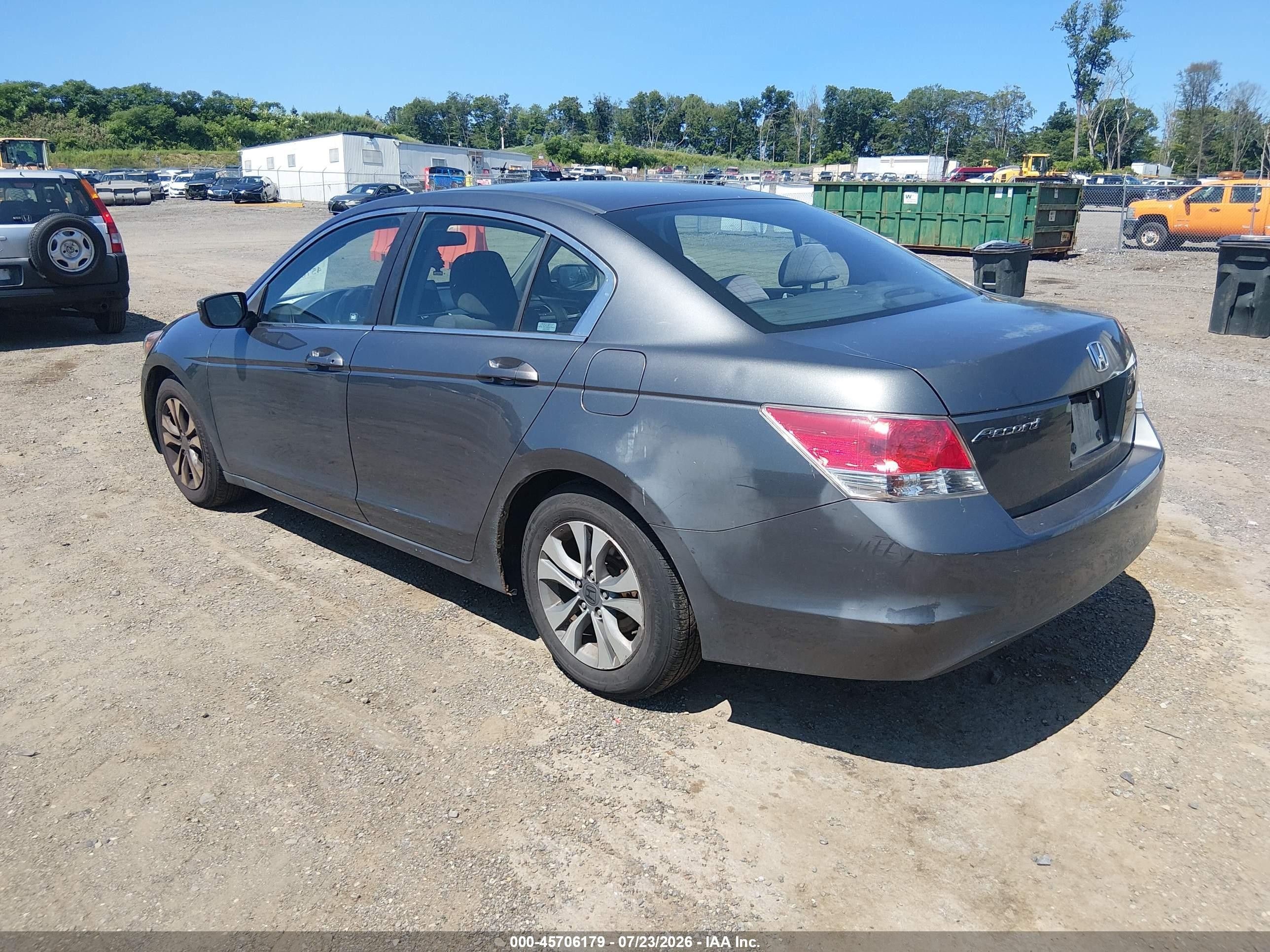 2009 Honda Accord 2.4 Lx Серый vin: 1HGCP26319A164887