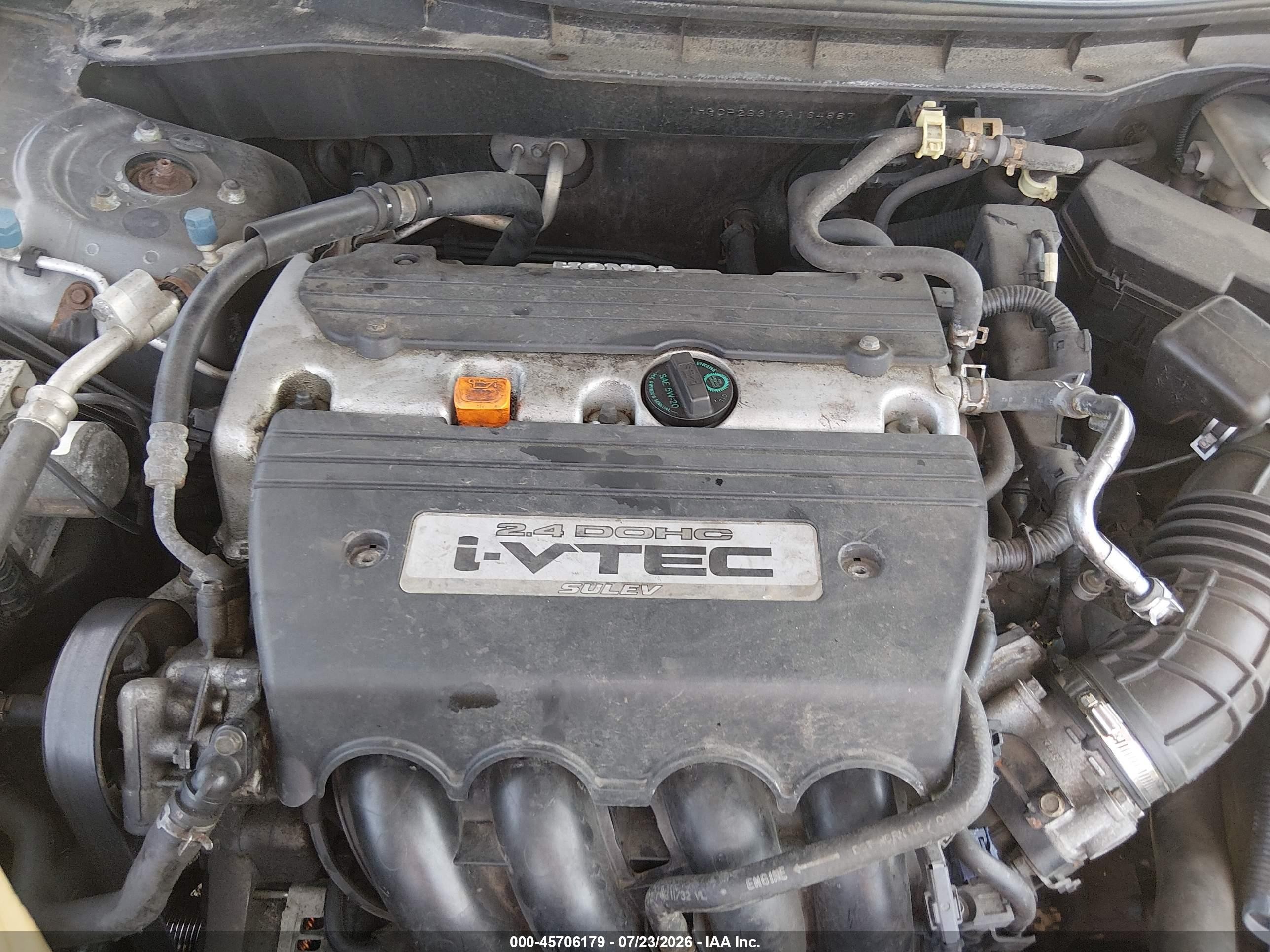 2009 Honda Accord 2.4 Lx Серый vin: 1HGCP26319A164887
