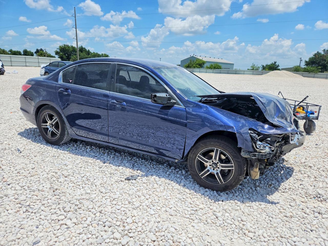 2009 Honda Accord Lx Blue vin: 1HGCP26319A198327