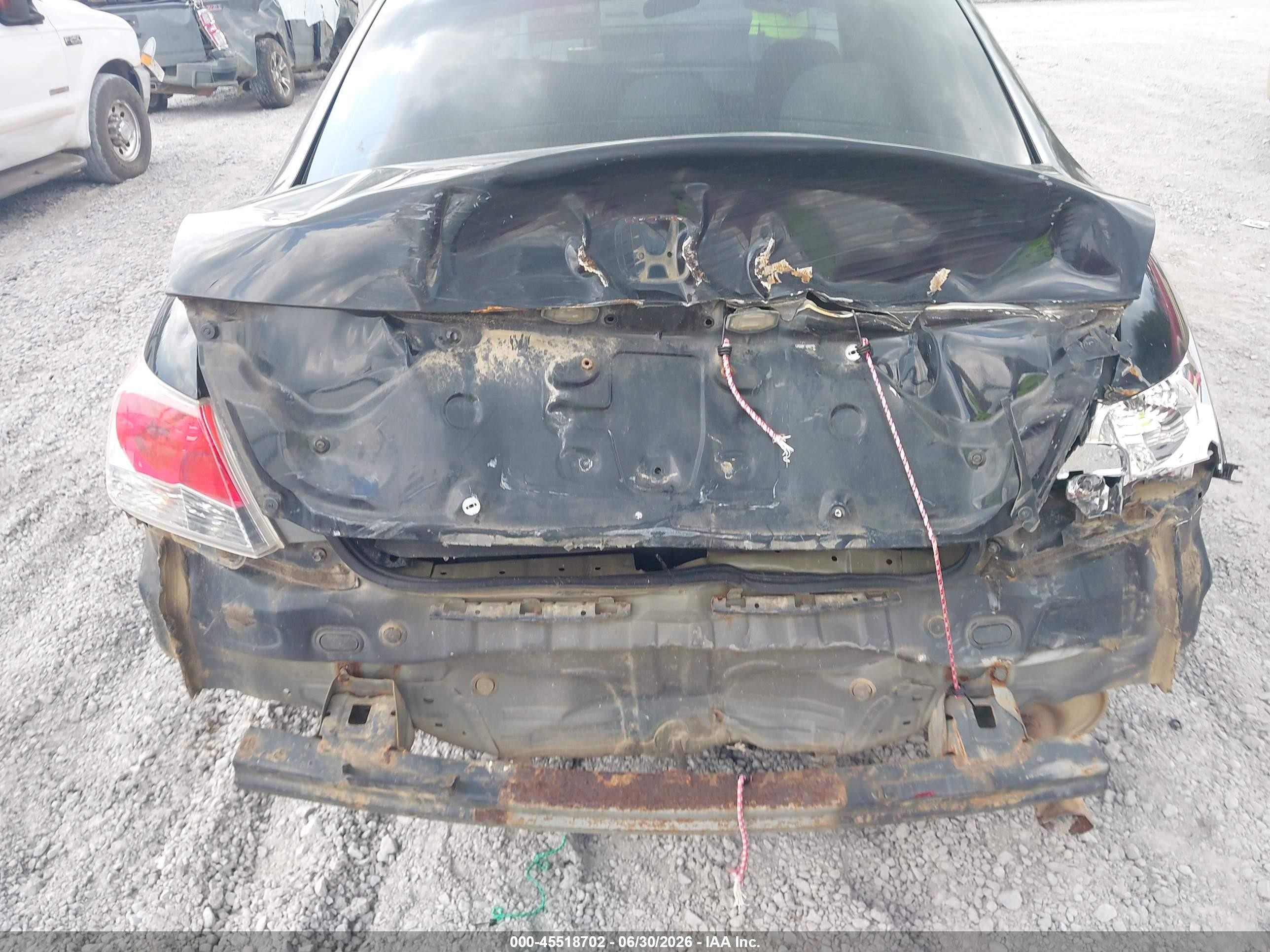 2009 Honda Accord 2.4 Lx Black vin: 1HGCP26319A201677