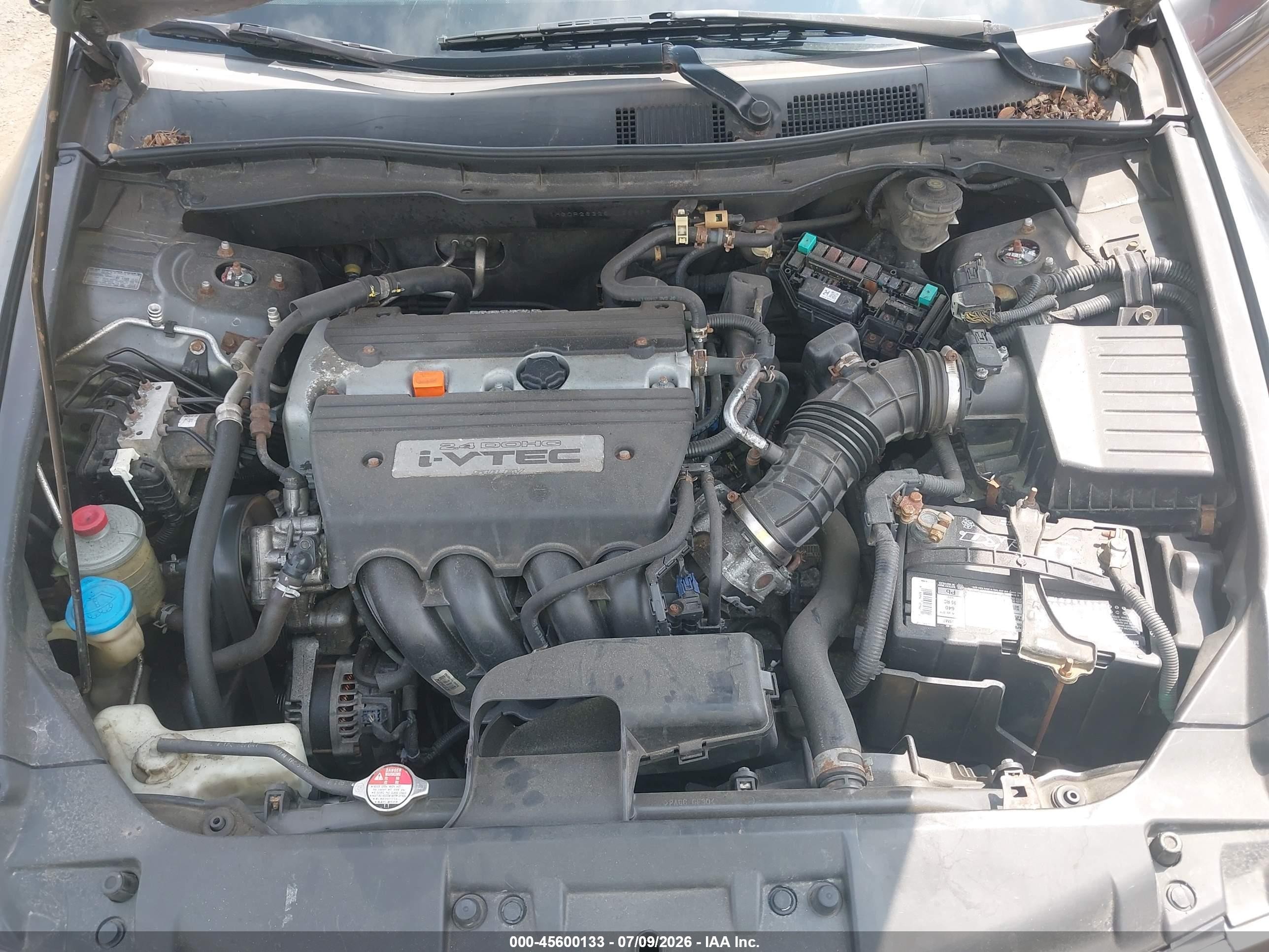 2008 Honda Accord 2.4 Lx Gray vin: 1HGCP26328A128639