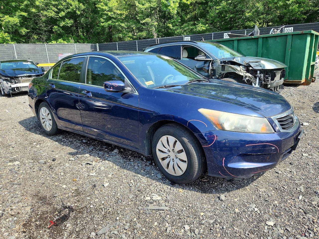 2008 Honda Accord Lx Blue vin: 1HGCP26328A142668