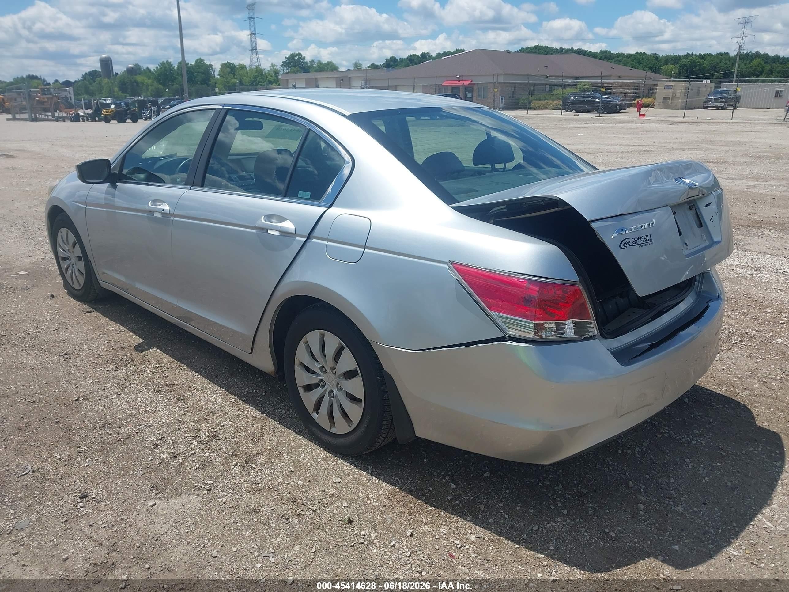2008 Honda Accord 2.4 Lx Silver vin: 1HGCP26328A160149