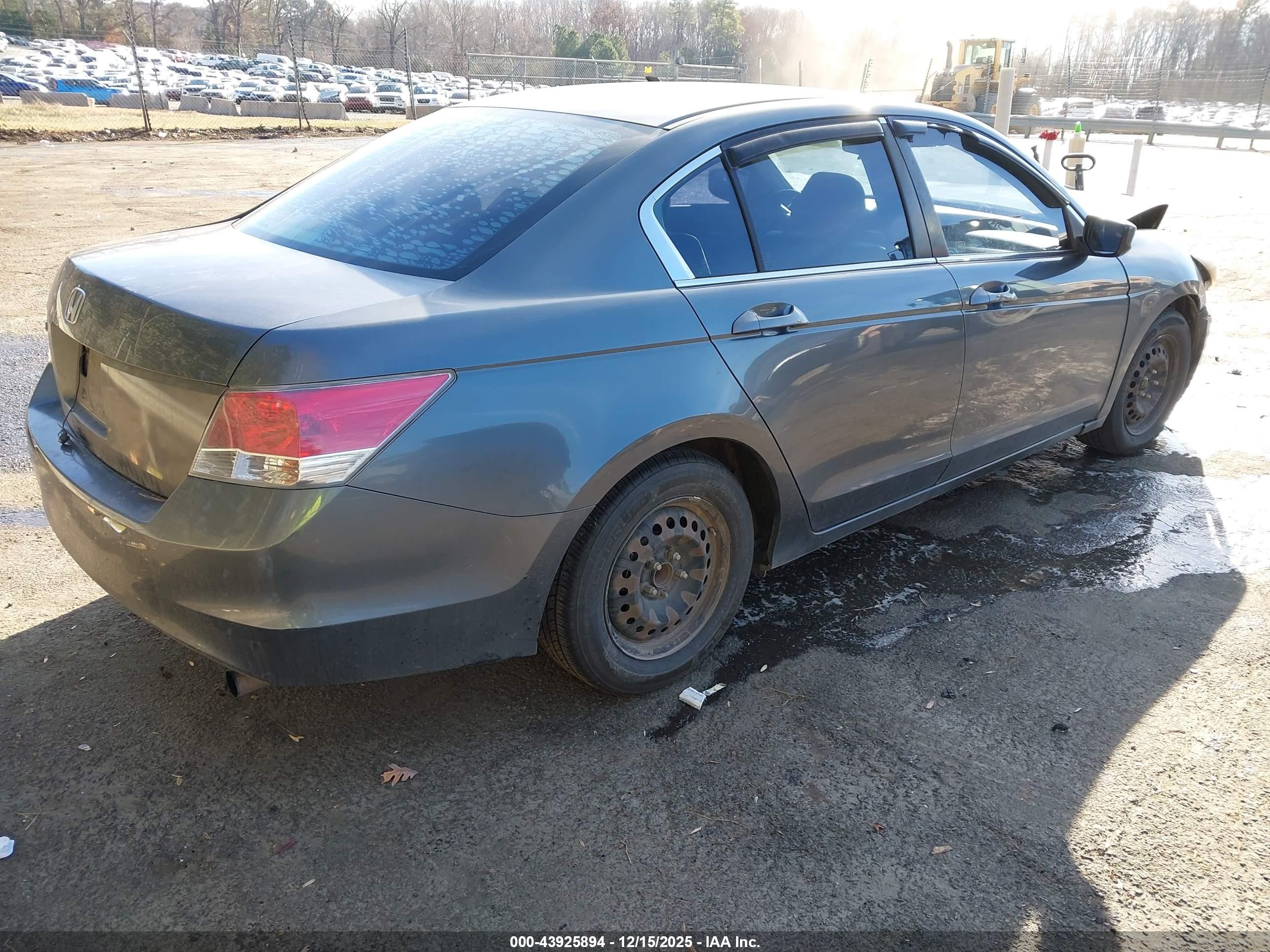 2009 Honda Accord 2.4 Lx Gray vin: 1HGCP26329A001326