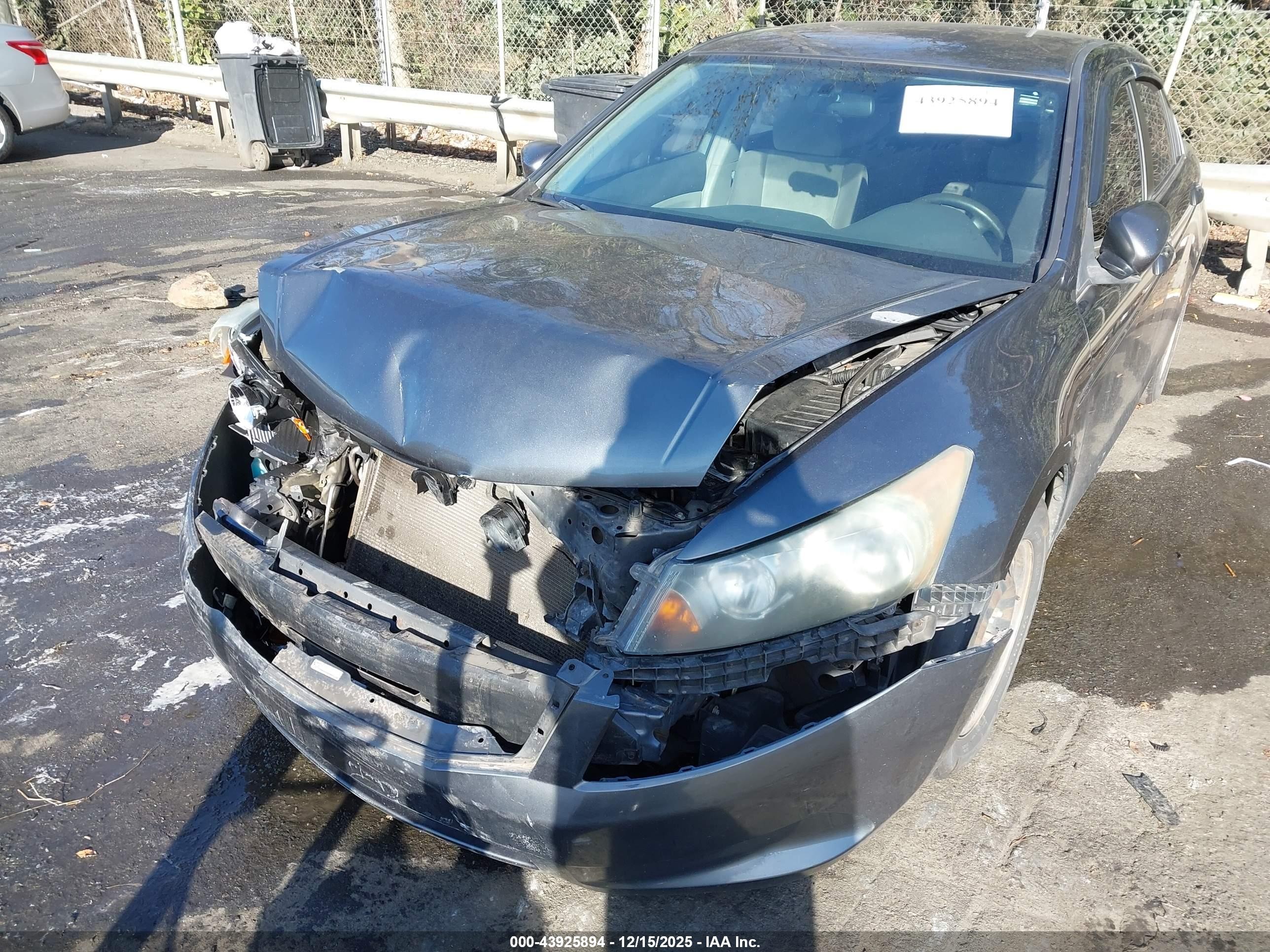 2009 Honda Accord 2.4 Lx Gray vin: 1HGCP26329A001326