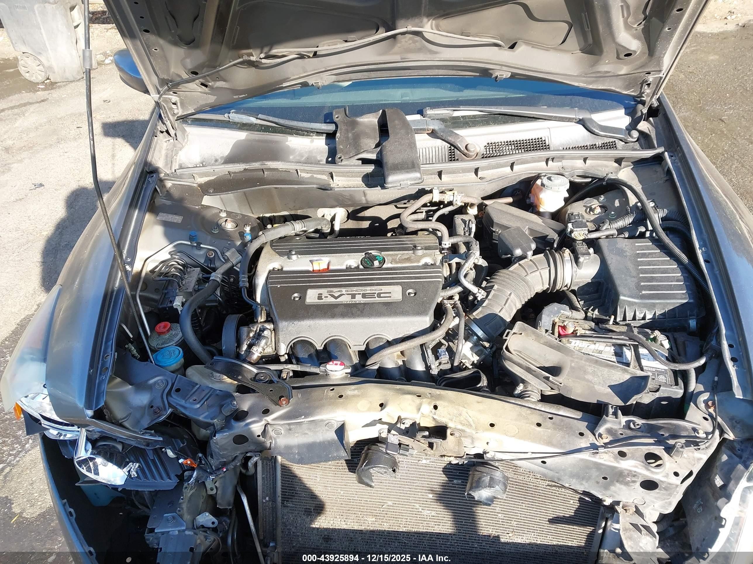 2009 Honda Accord 2.4 Lx Gray vin: 1HGCP26329A001326