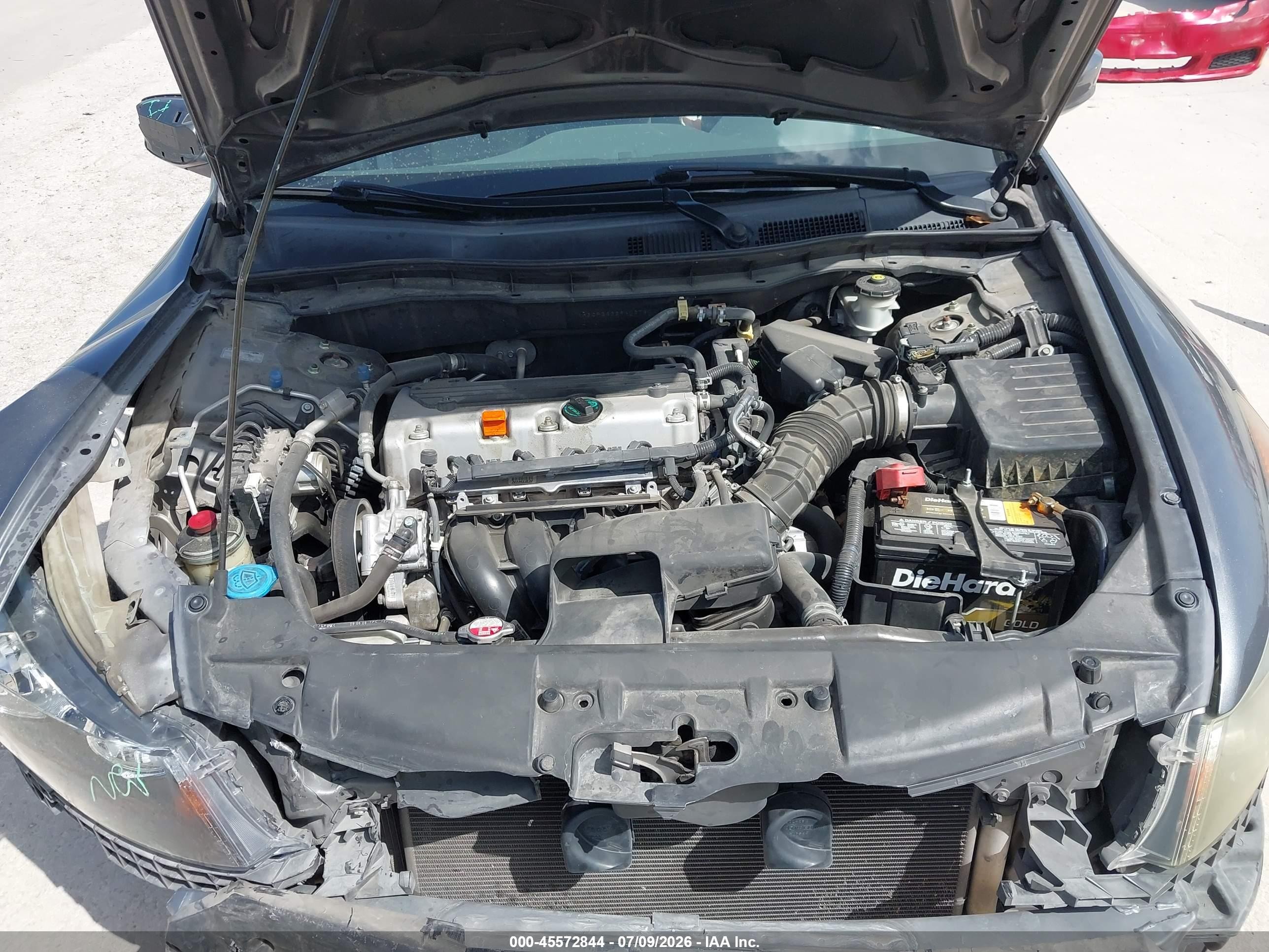 2009 Honda Accord 2.4 Lx Gray vin: 1HGCP26329A027800