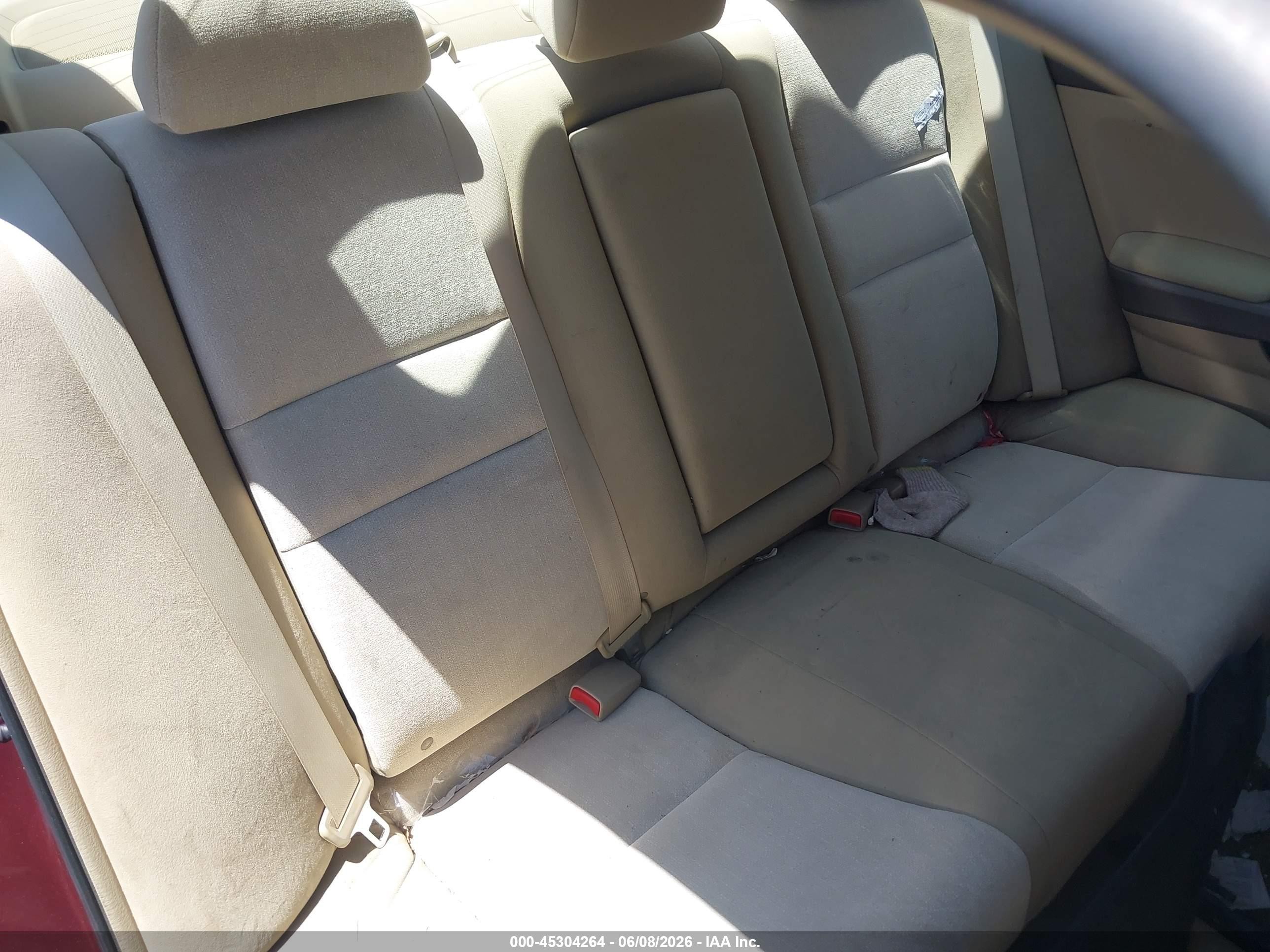 2009 Honda Accord 2.4 Lx Maroon vin: 1HGCP26329A056939