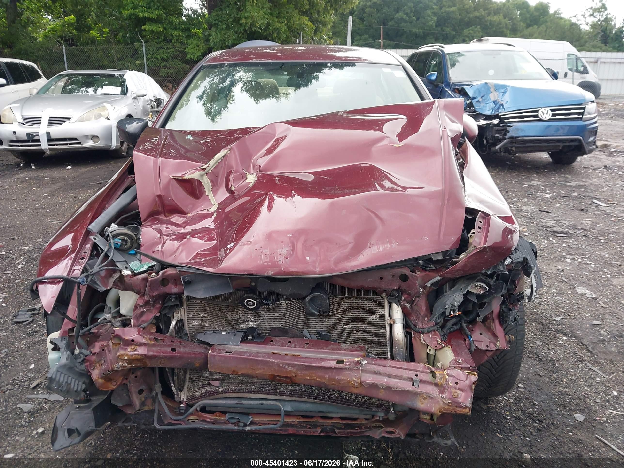 2009 Honda Accord 2.4 Lx Maroon vin: 1HGCP26329A064152