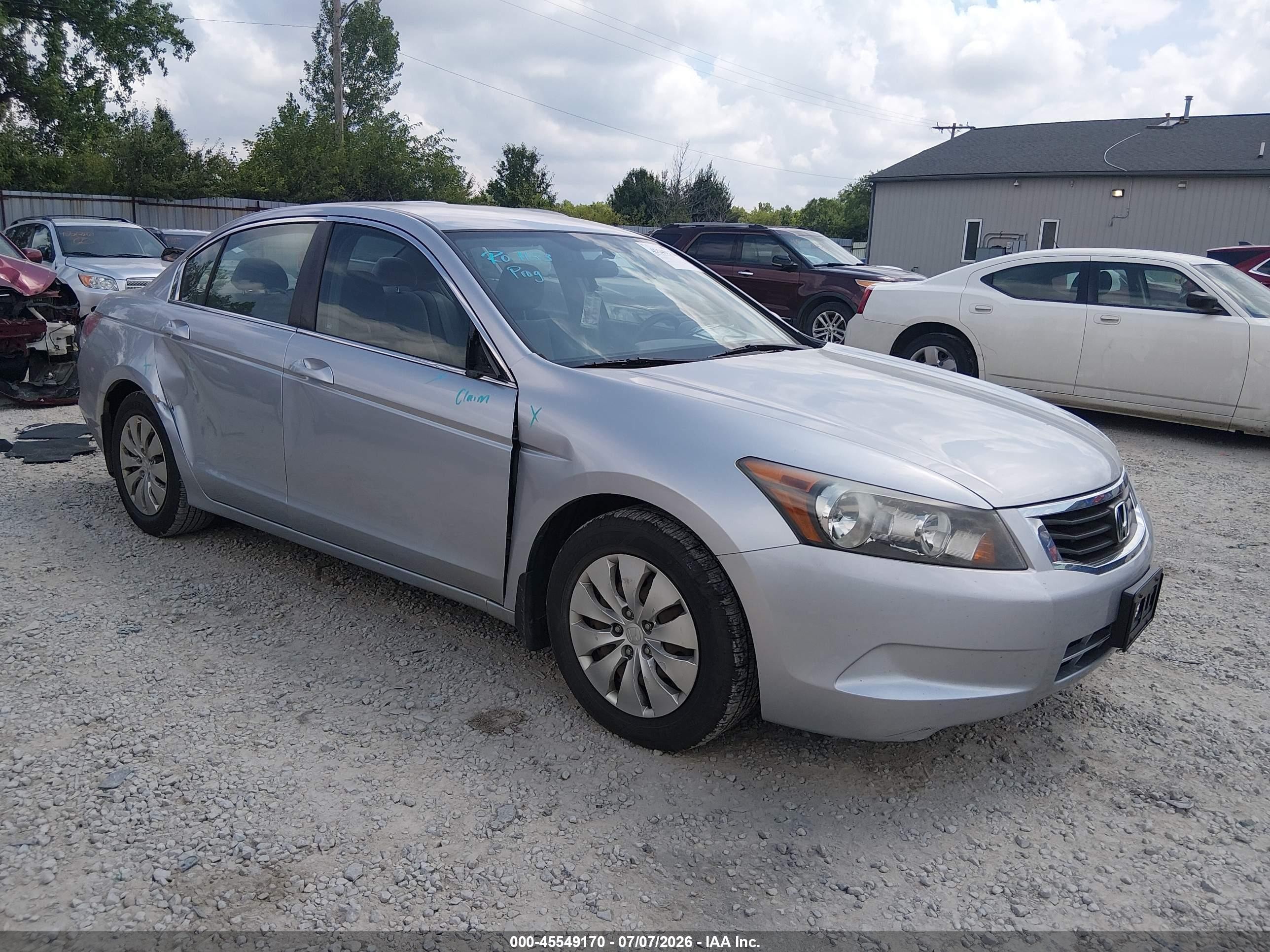 2009 Honda Accord 2.4 Lx Blue vin: 1HGCP26329A064569