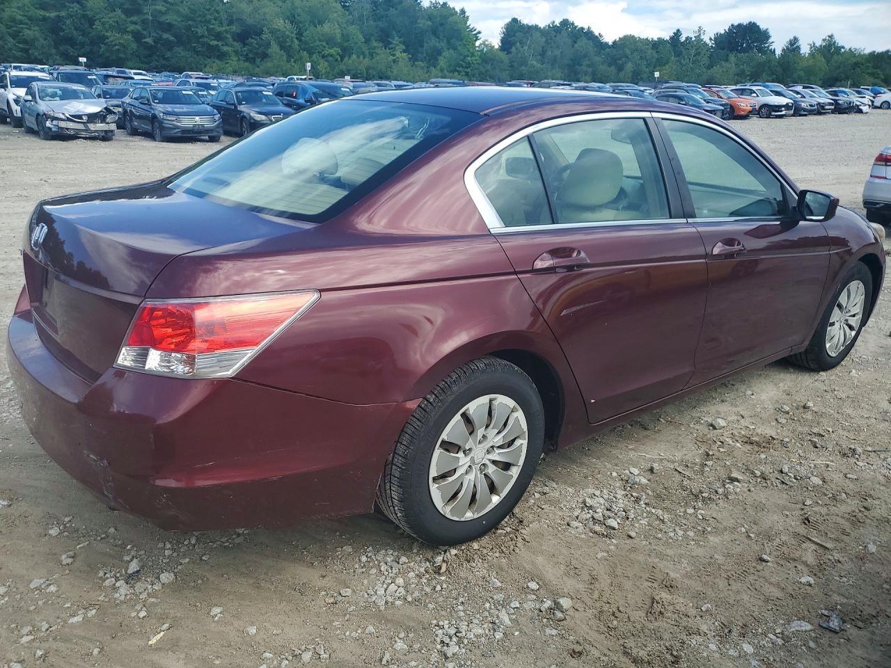 2009 Honda Accord Lx Maroon vin: 1HGCP26329A122695