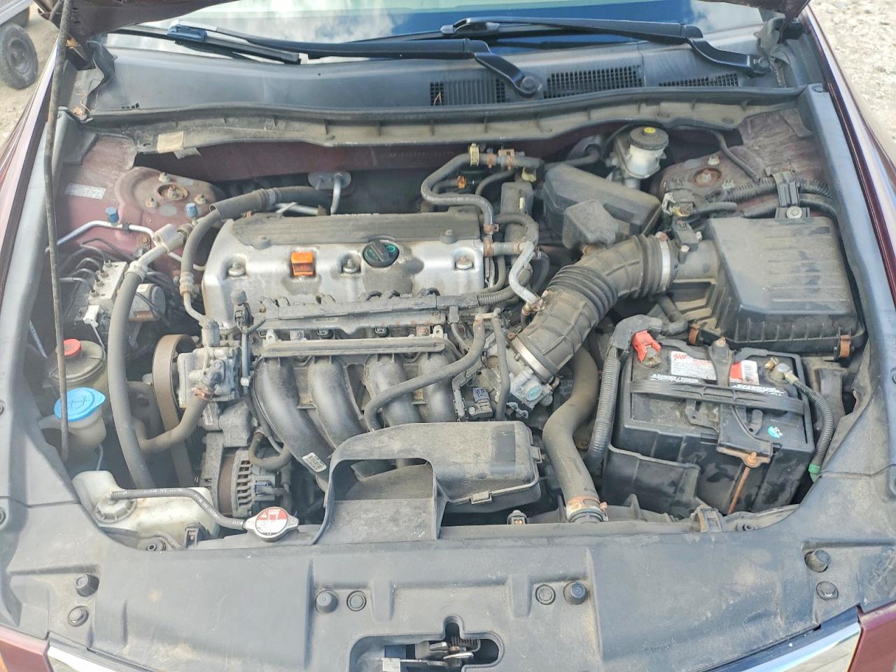 2009 Honda Accord Lx Maroon vin: 1HGCP26329A122695