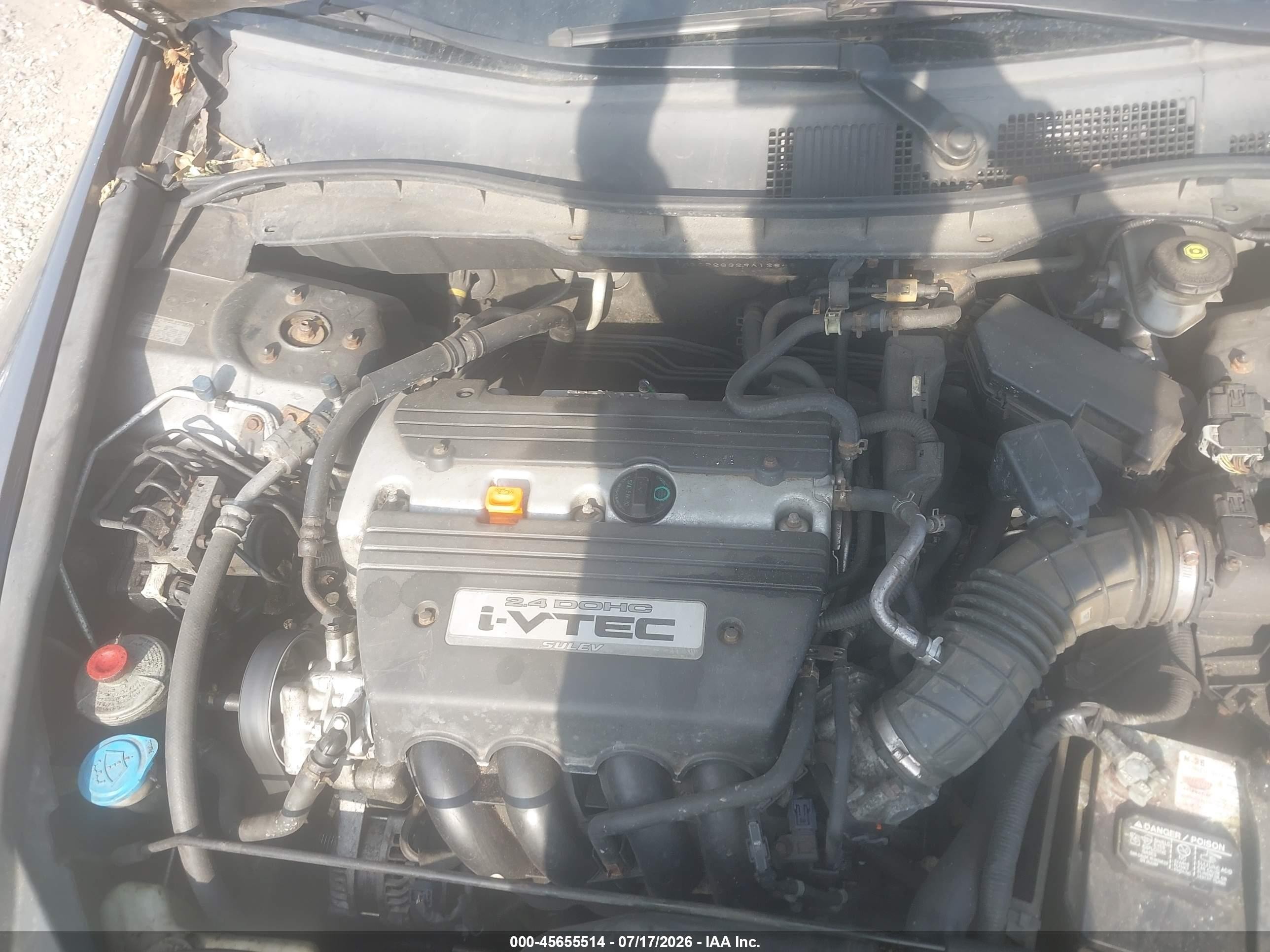 2009 Honda Accord 2.4 Lx Gray vin: 1HGCP26329A128481