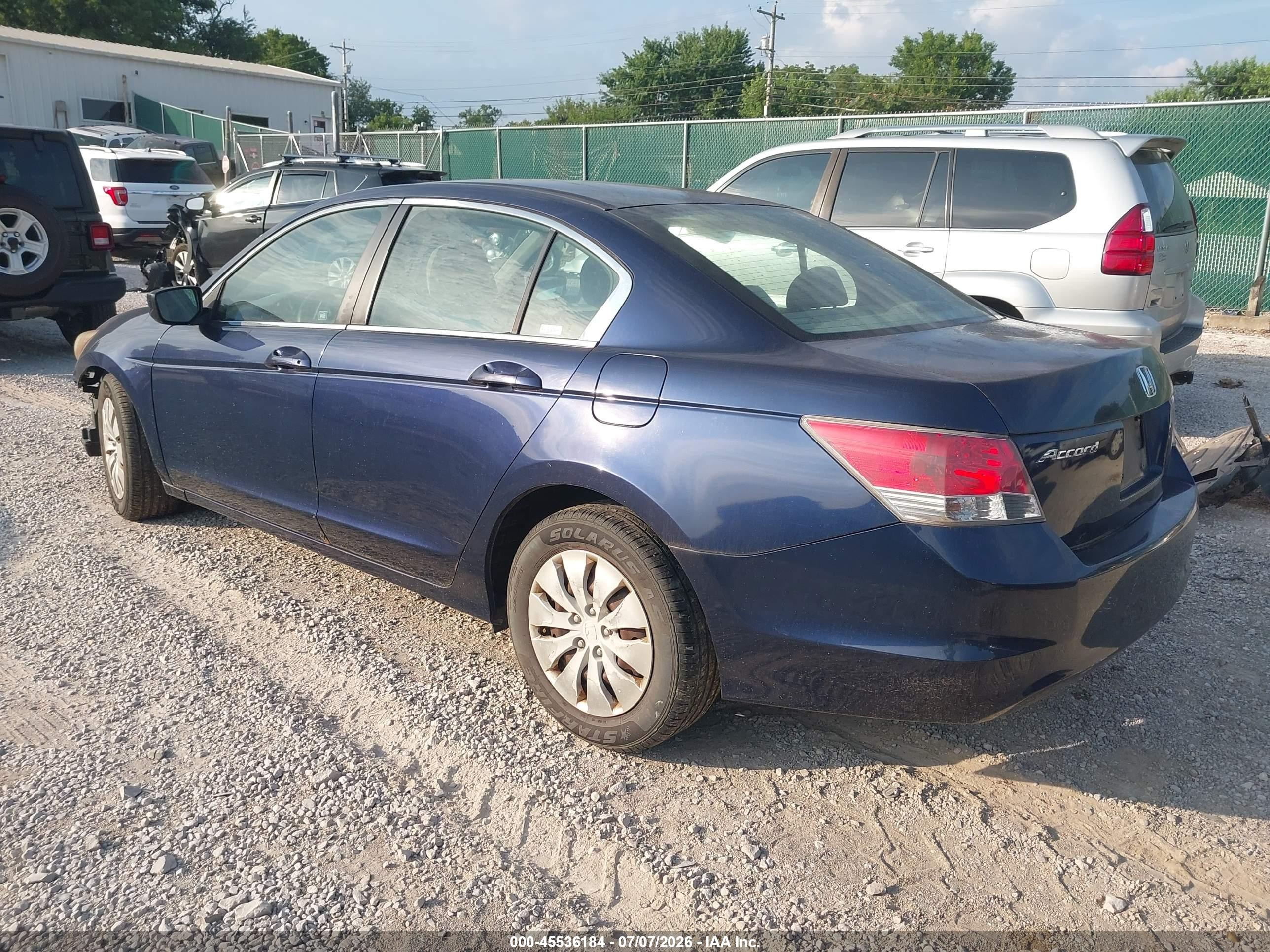 2009 Honda Accord 2.4 Lx Blue vin: 1HGCP26329A130215