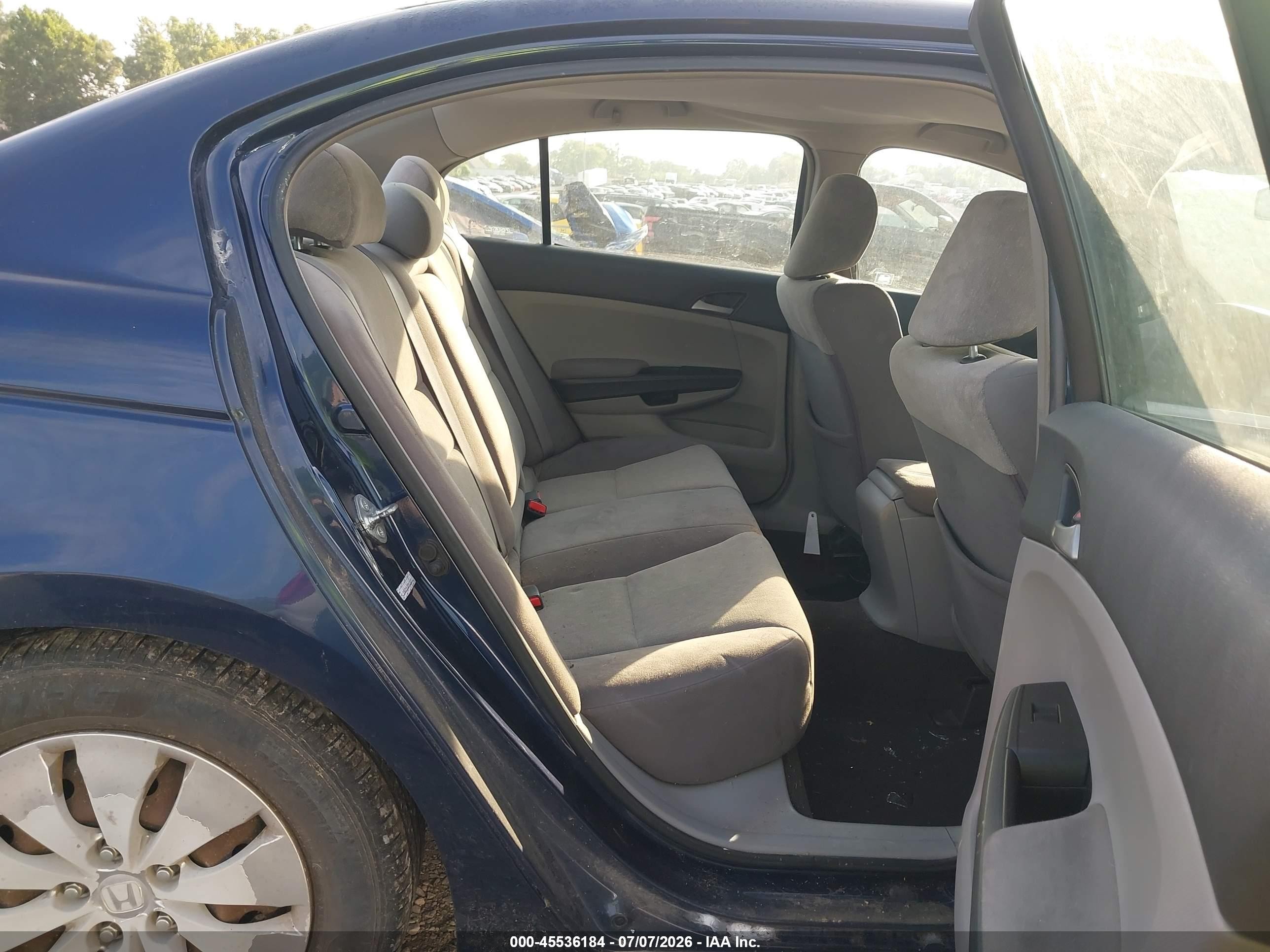 2009 Honda Accord 2.4 Lx Blue vin: 1HGCP26329A130215
