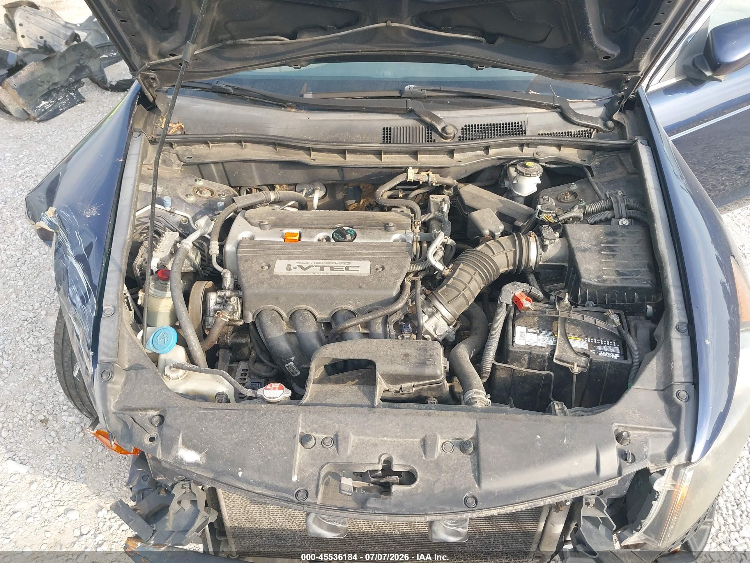 2009 Honda Accord 2.4 Lx Blue vin: 1HGCP26329A130215