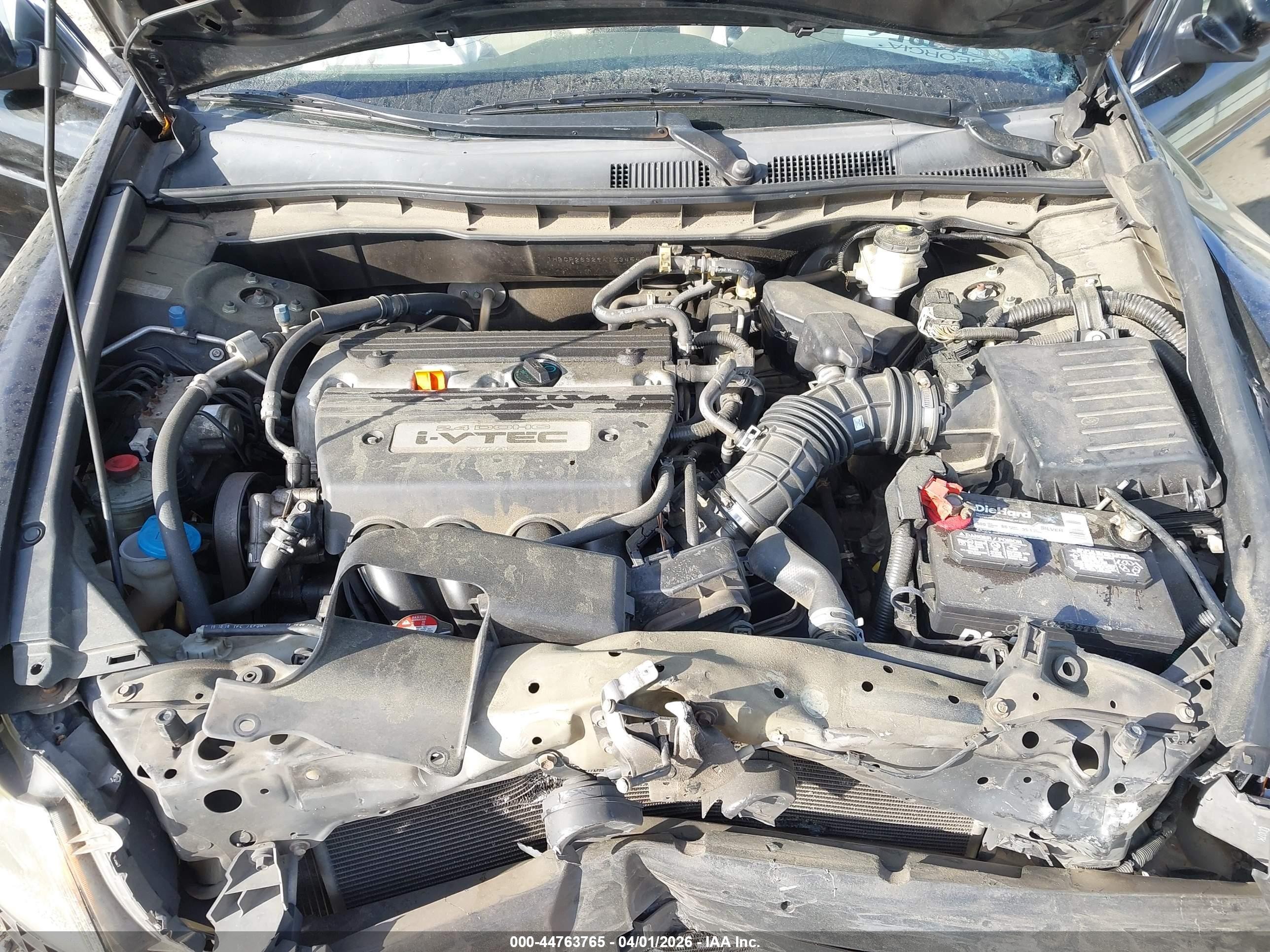 2009 Honda Accord 2.4 Lx Black vin: 1HGCP26329A133454