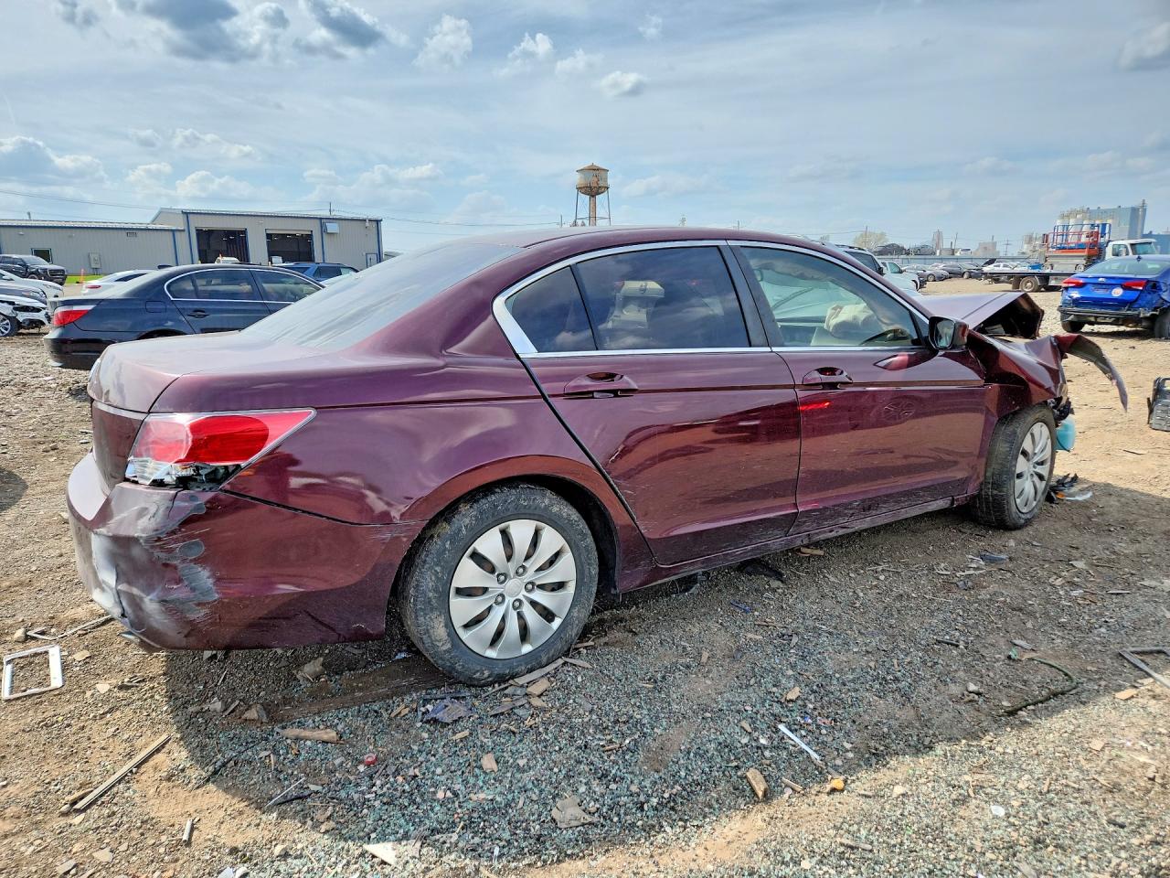 2009 Honda Accord Lx Burgundy vin: 1HGCP26329A153266