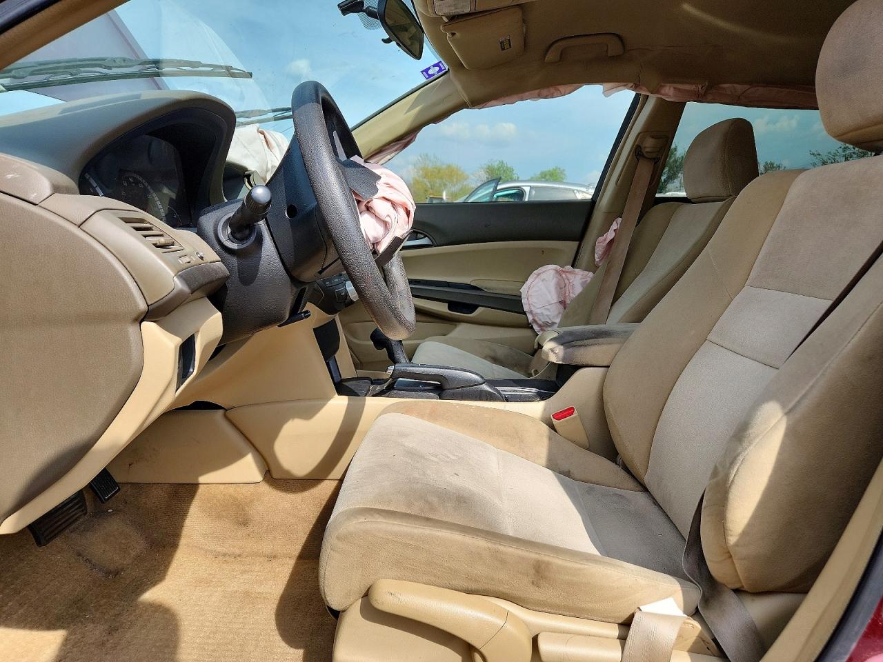 2009 Honda Accord Lx Burgundy vin: 1HGCP26329A153266
