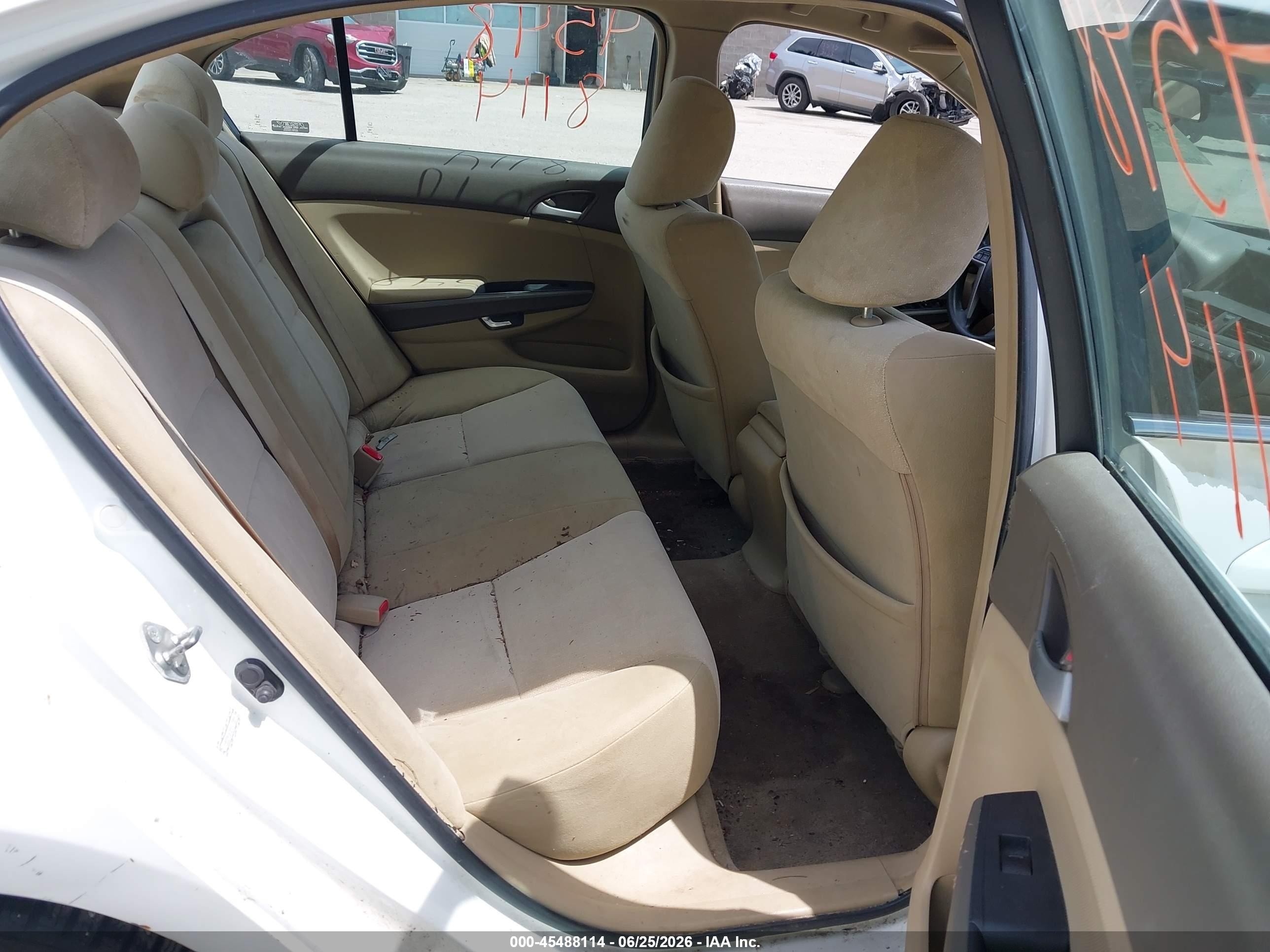 2009 Honda Accord 2.4 Lx Белый vin: 1HGCP26329A173890
