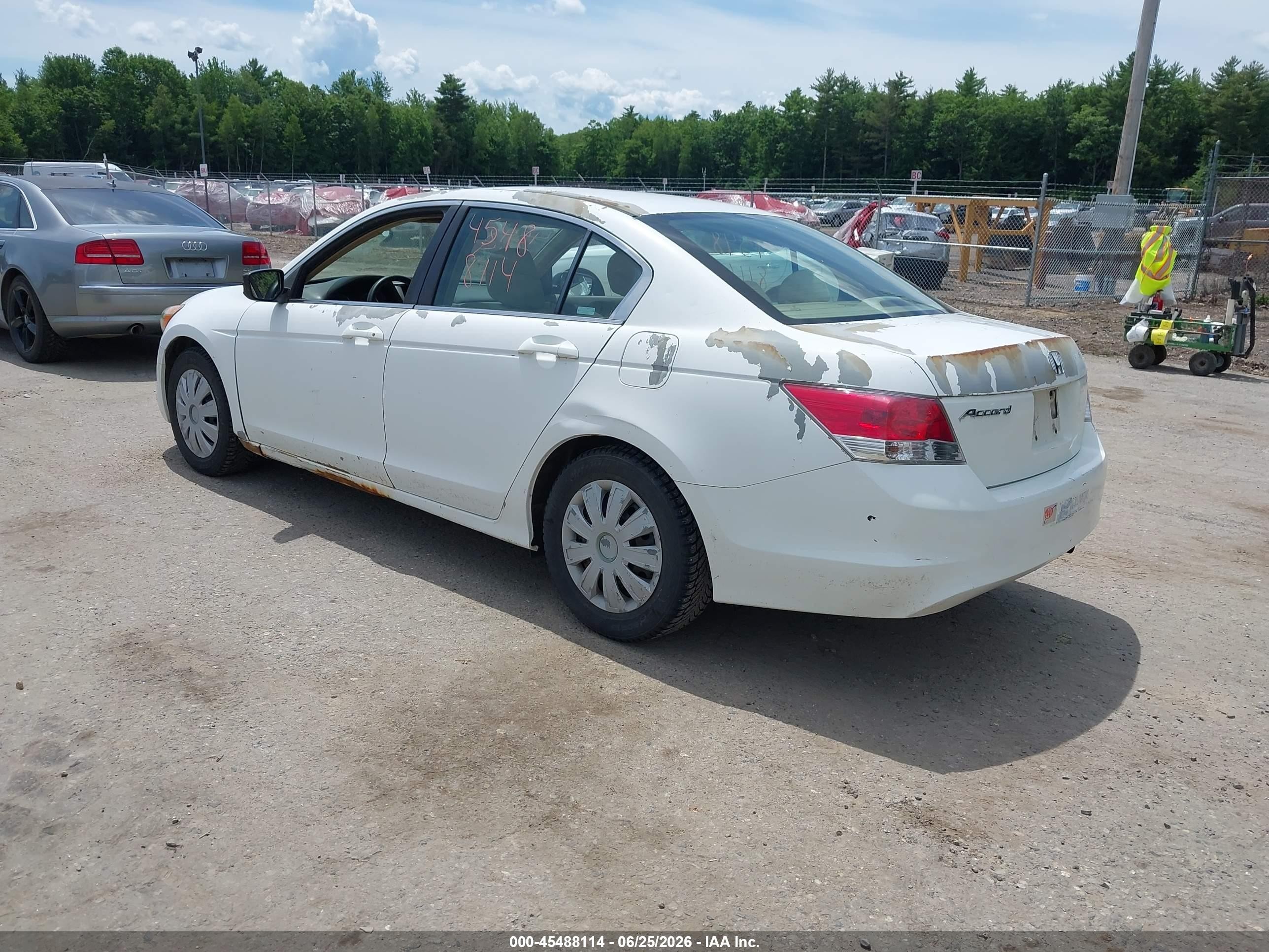 2009 Honda Accord 2.4 Lx Белый vin: 1HGCP26329A173890