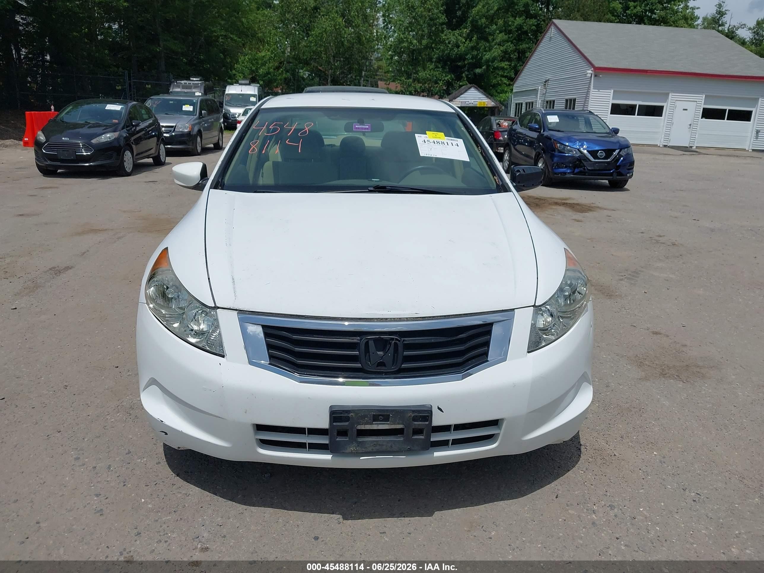 2009 Honda Accord 2.4 Lx Белый vin: 1HGCP26329A173890