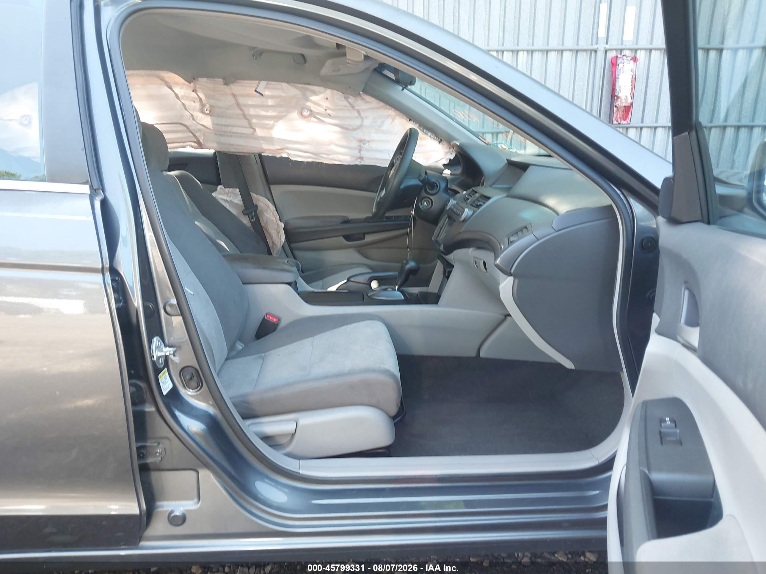 2009 Honda Accord 2.4 Lx Gray vin: 1HGCP26329A189815