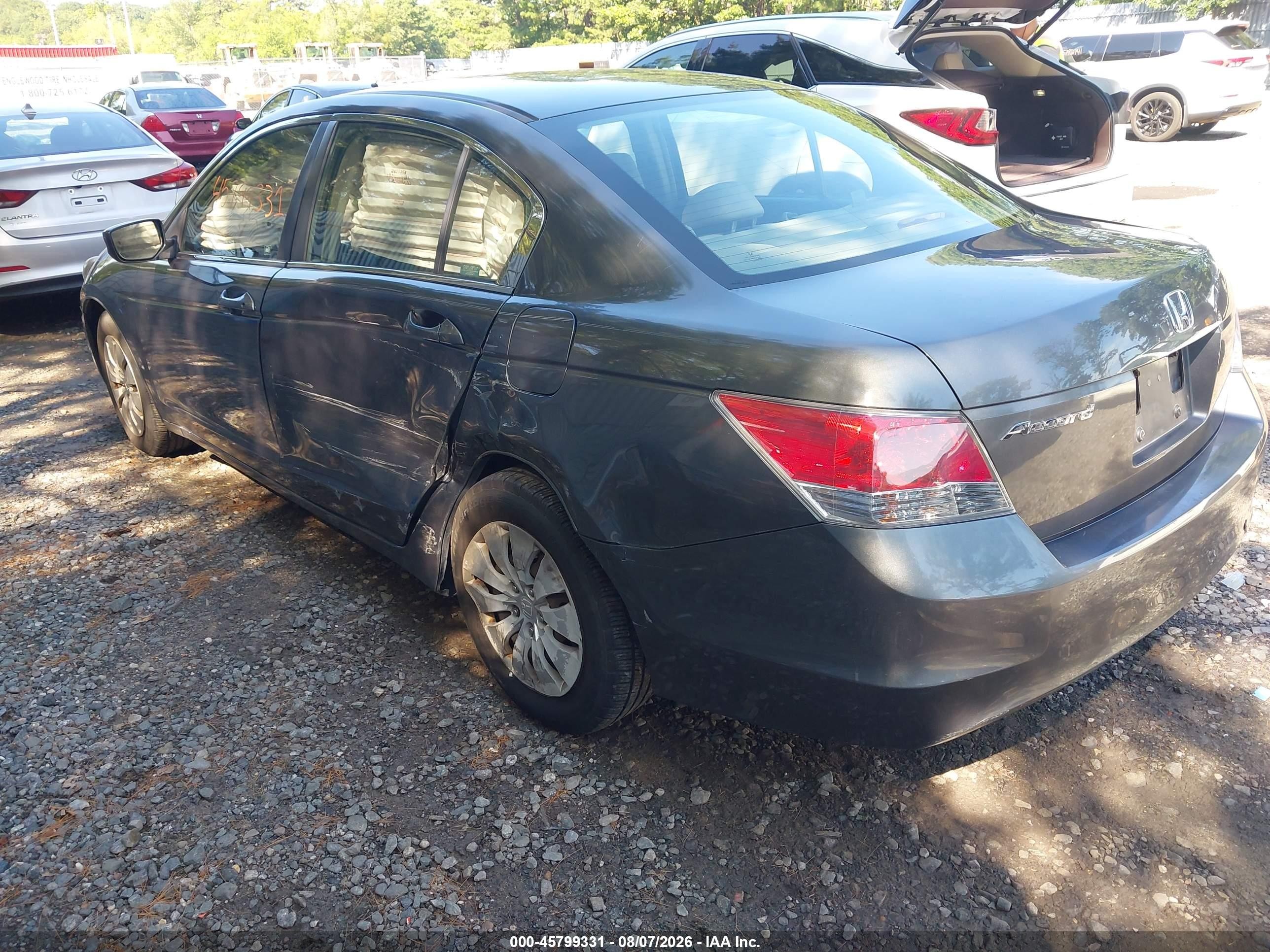 2009 Honda Accord 2.4 Lx Gray vin: 1HGCP26329A189815