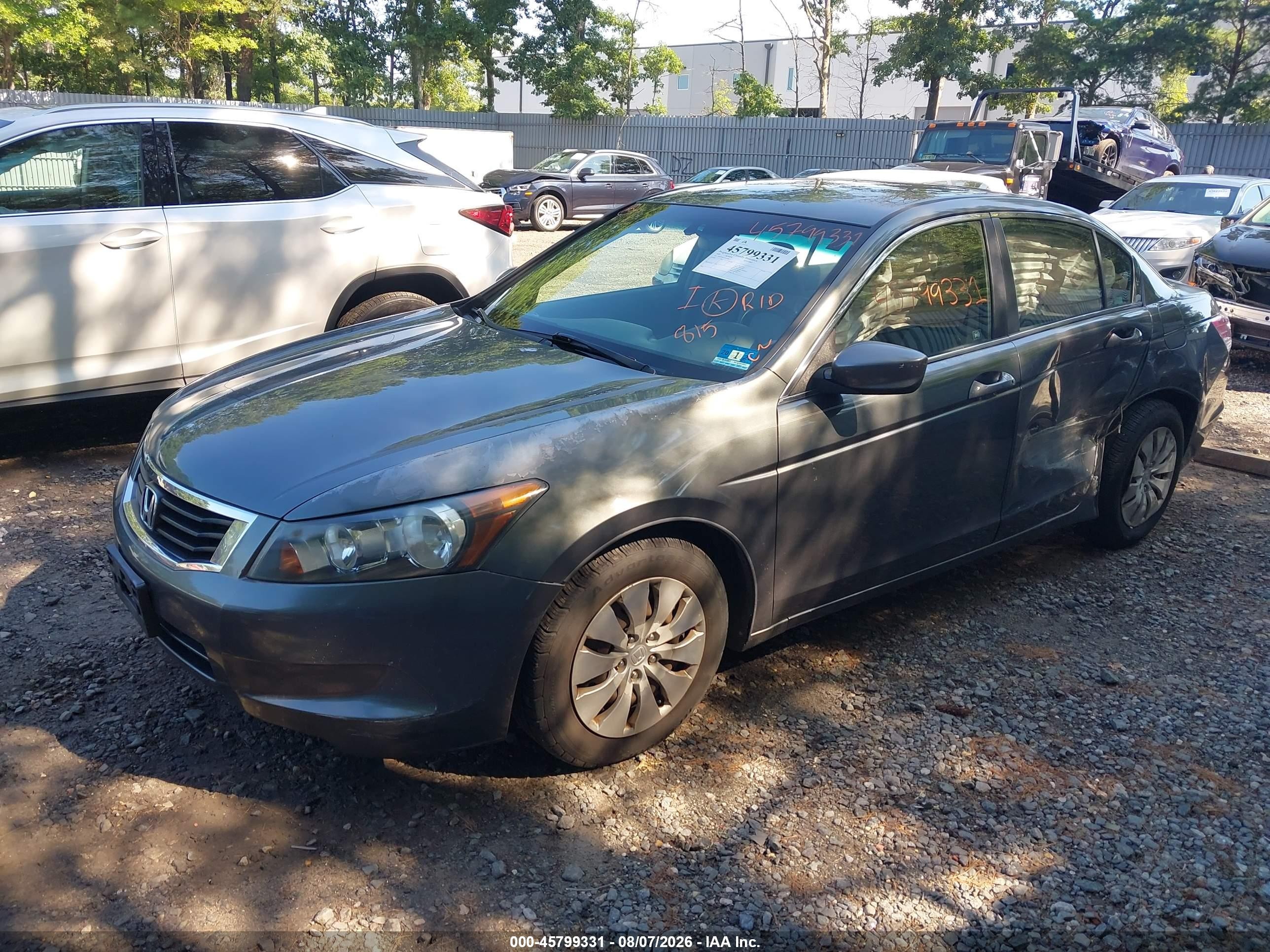 2009 Honda Accord 2.4 Lx Gray vin: 1HGCP26329A189815
