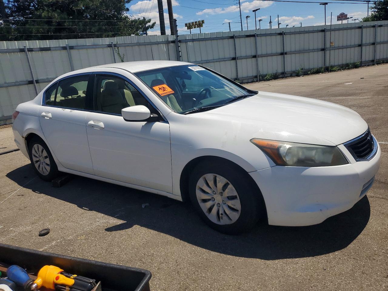 2008 Honda Accord Lx Белый vin: 1HGCP26338A009823