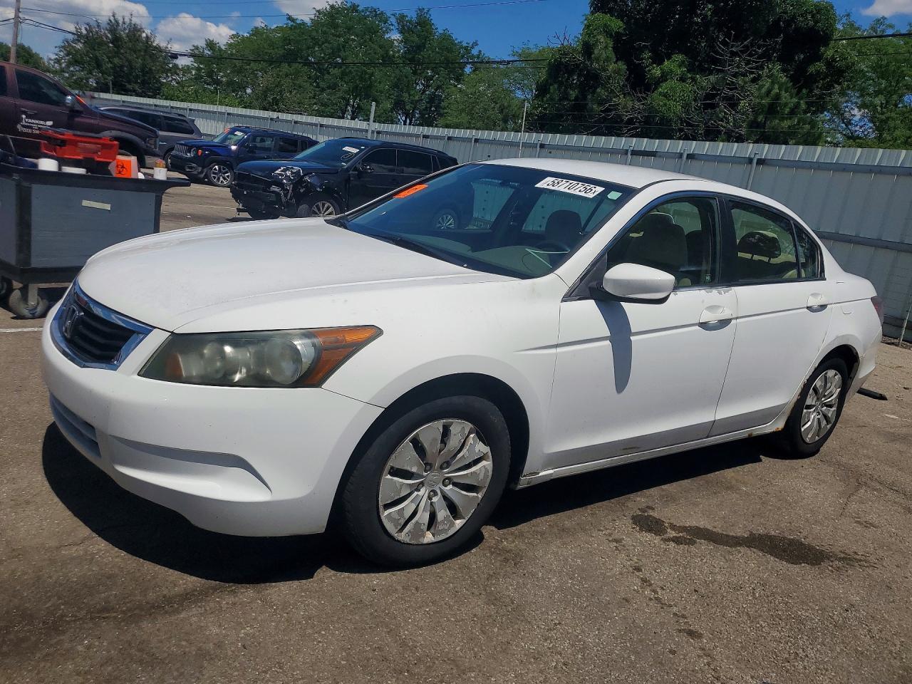 2008 Honda Accord Lx Белый vin: 1HGCP26338A009823