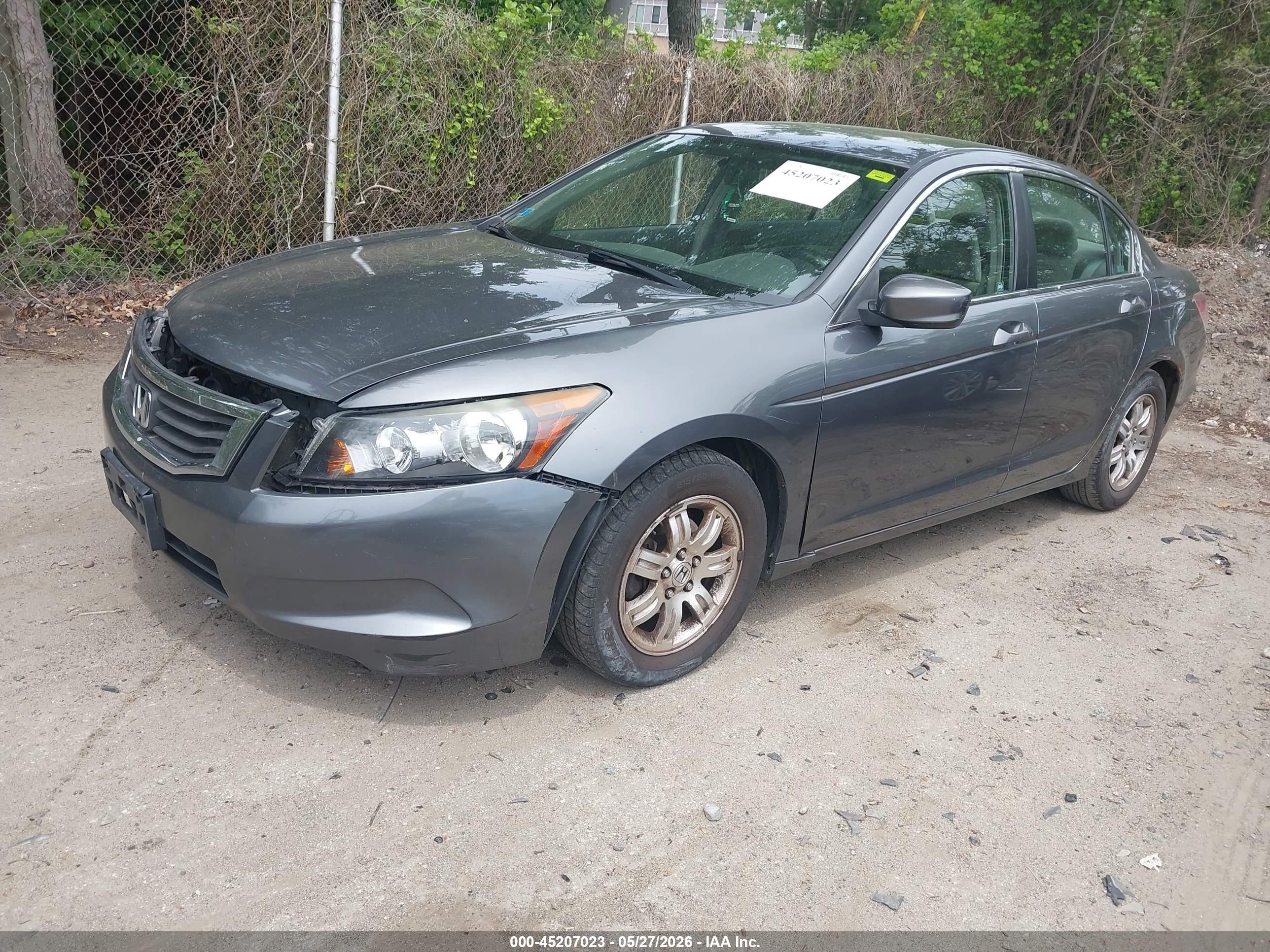 2008 Honda Accord 2.4 Lx Gray vin: 1HGCP26338A151928