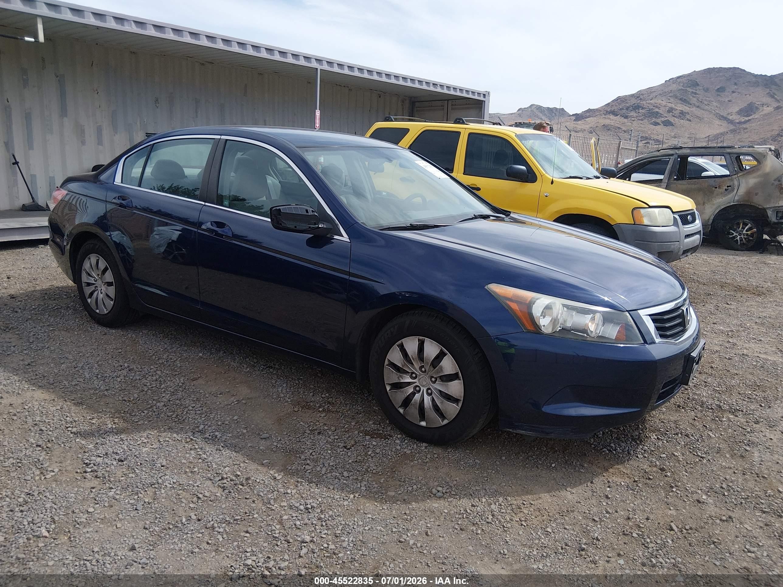 2009 Honda Accord 2.4 Lx Blue vin: 1HGCP26339A042483