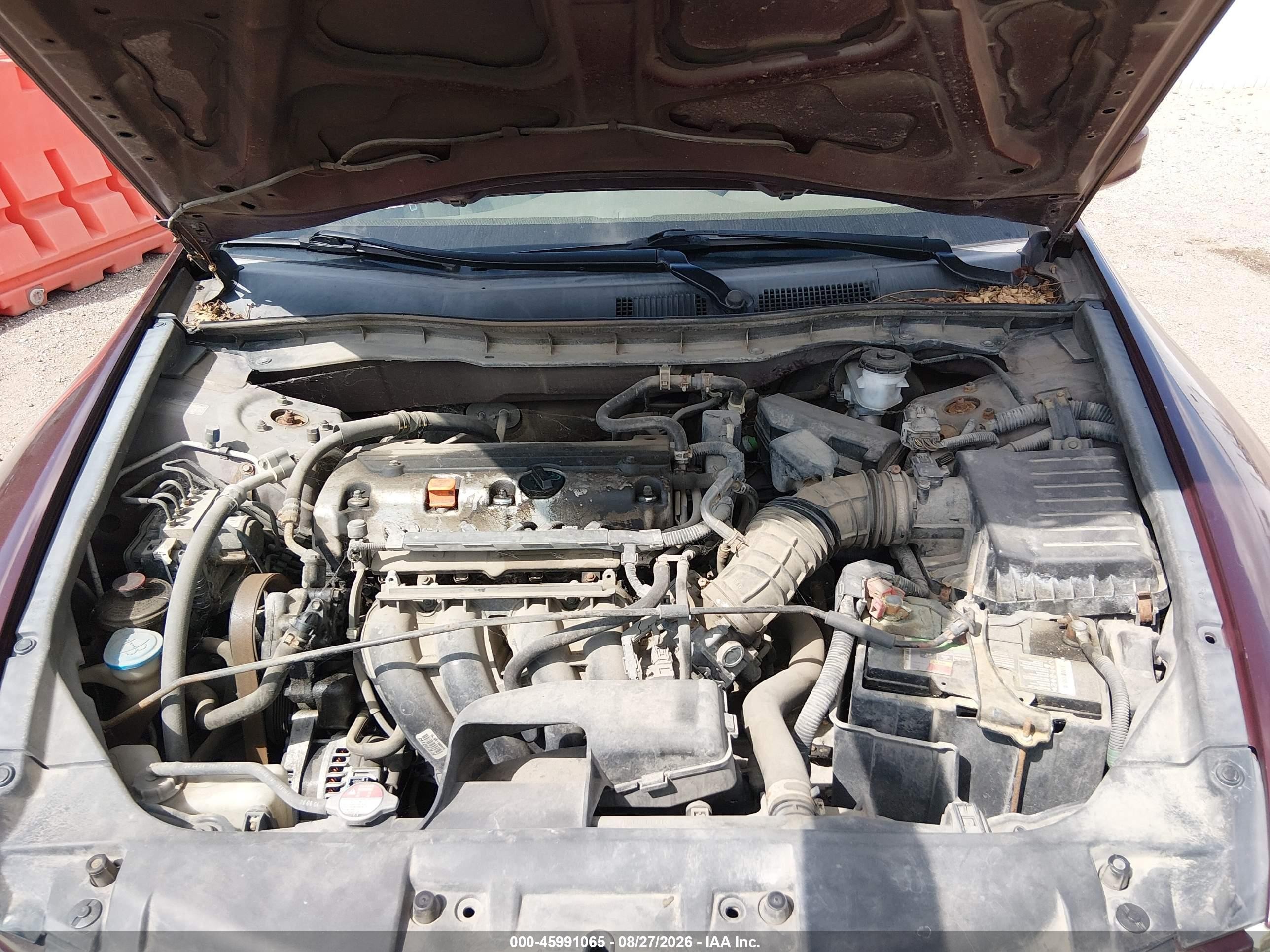 2009 Honda Accord 2.4 Lx Maroon vin: 1HGCP26339A050244