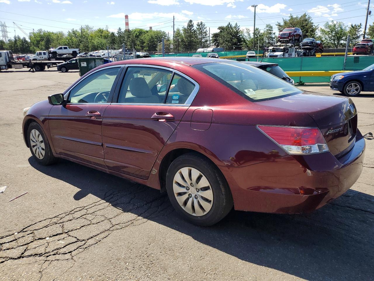 2009 Honda Accord Lx Maroon vin: 1HGCP26339A056898