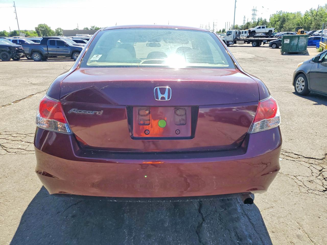2009 Honda Accord Lx Maroon vin: 1HGCP26339A056898