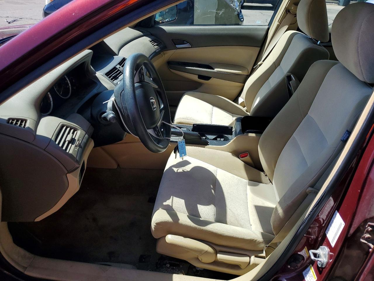 2009 Honda Accord Lx Maroon vin: 1HGCP26339A056898