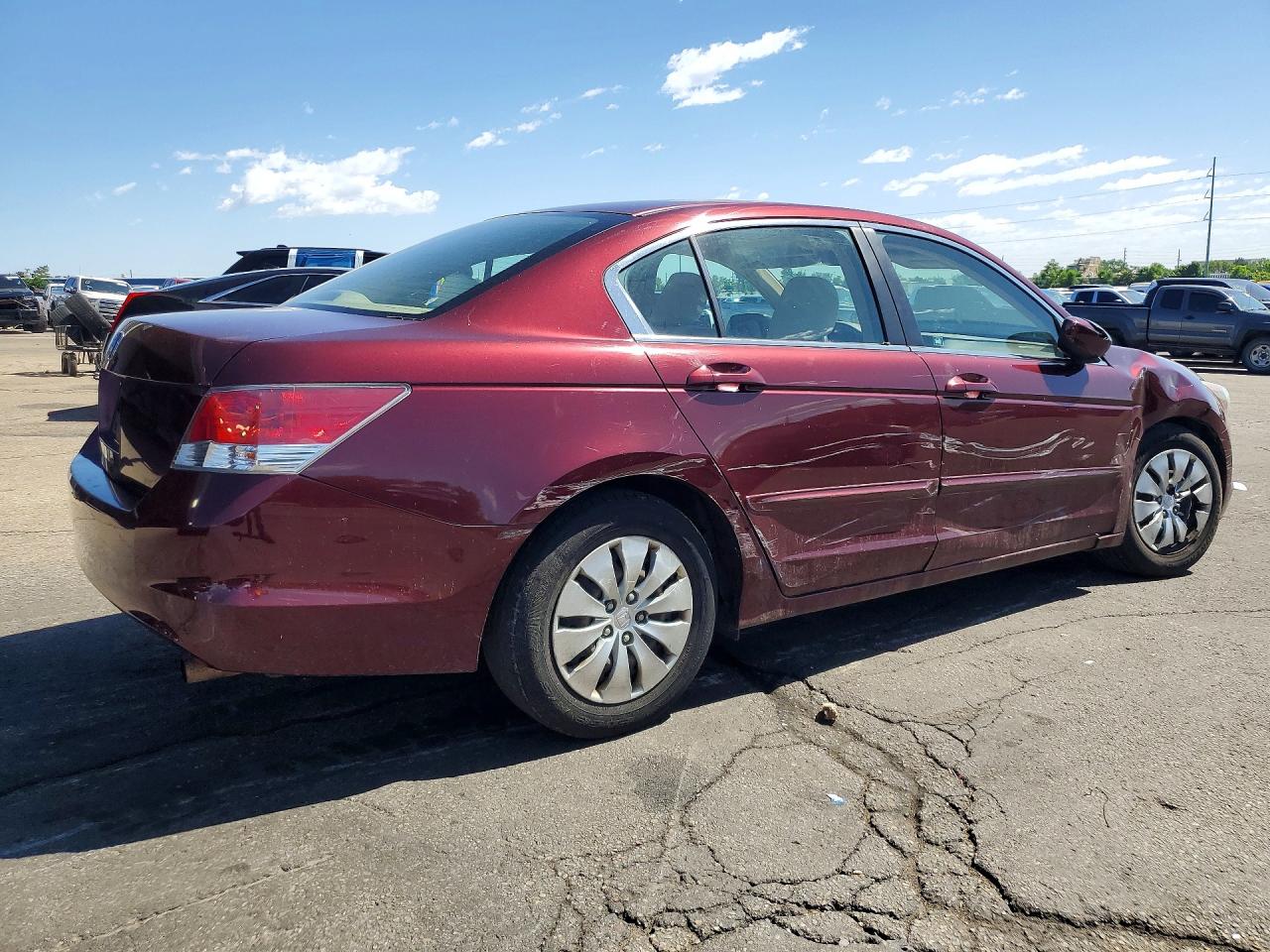 2009 Honda Accord Lx Maroon vin: 1HGCP26339A056898