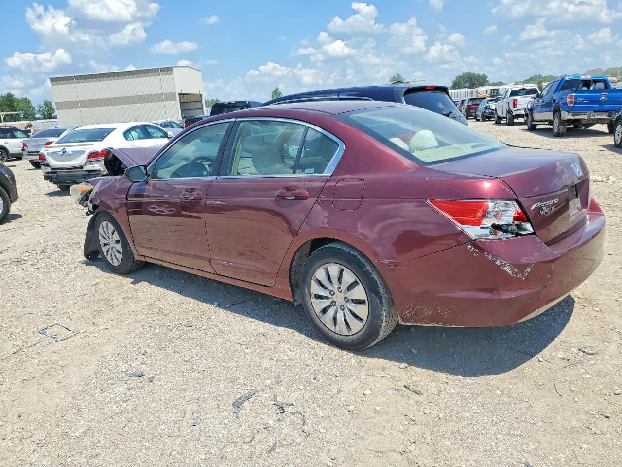 2009 Honda Accord Lx Burgundy vin: 1HGCP26339A087357
